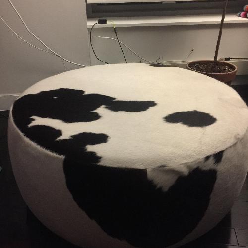 Used Room & Board Lind Round Cocktail Ottoman for sale on AptDeco