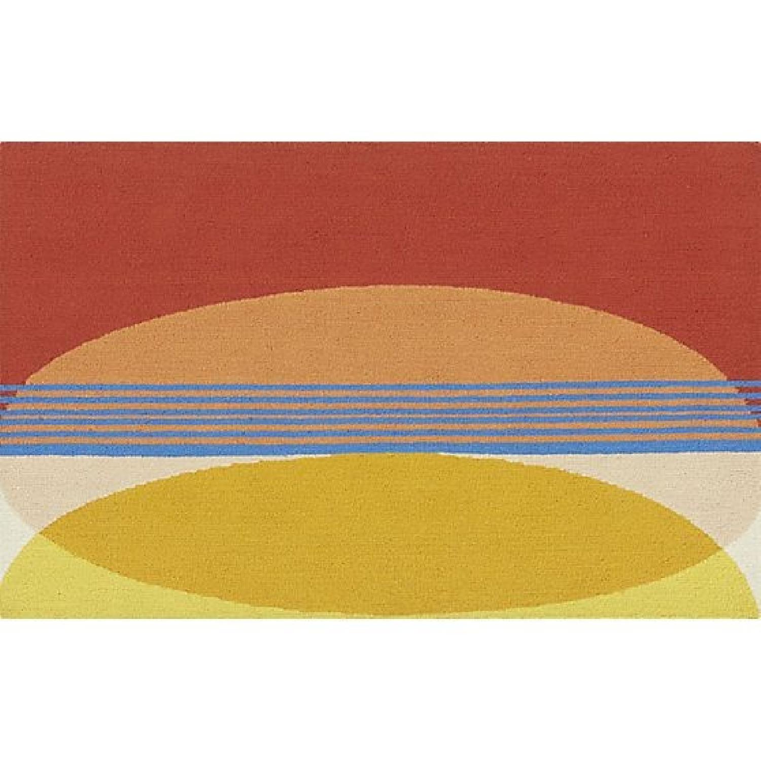 CB2 Colorful Transfer Rug - AptDeco