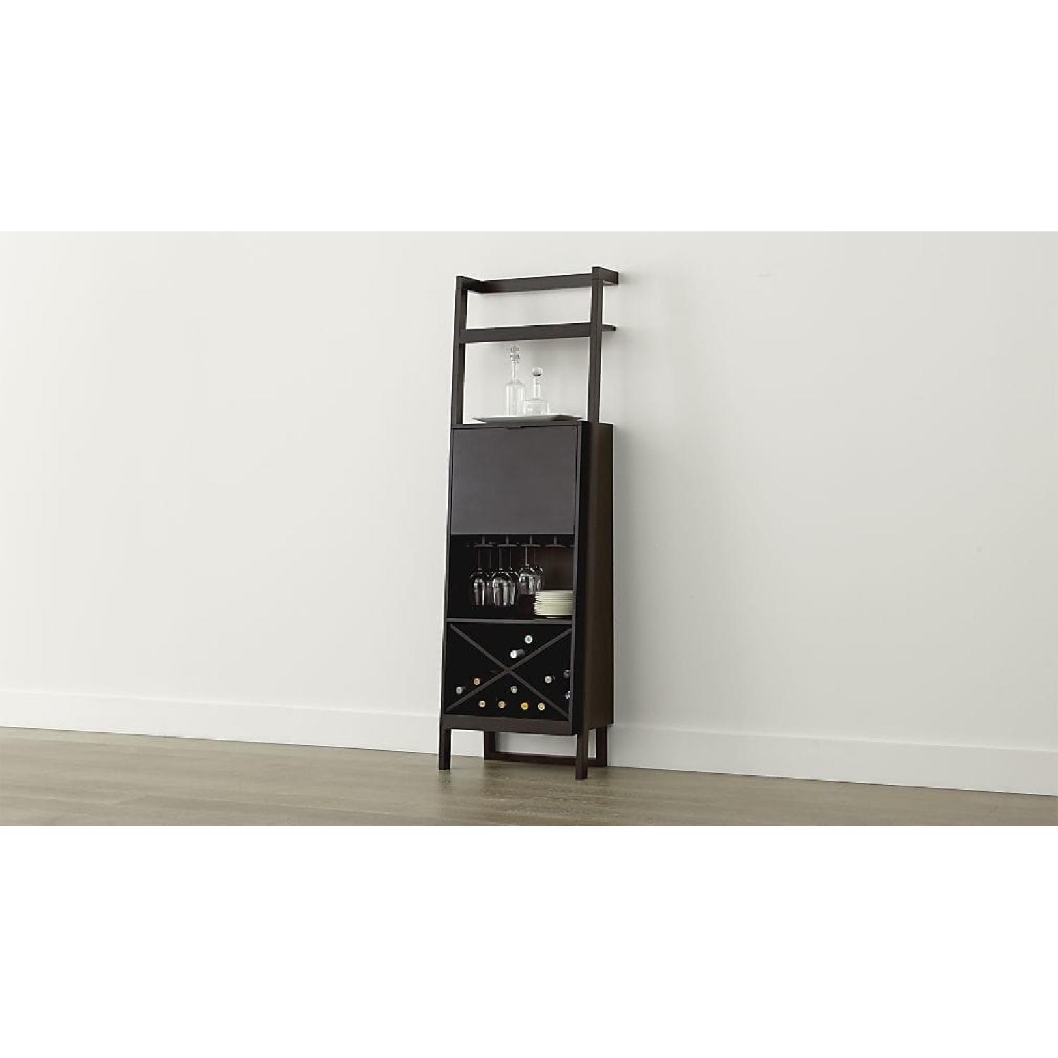 Crate & Barrel Sawyer Leaning Wine Bar - image-1