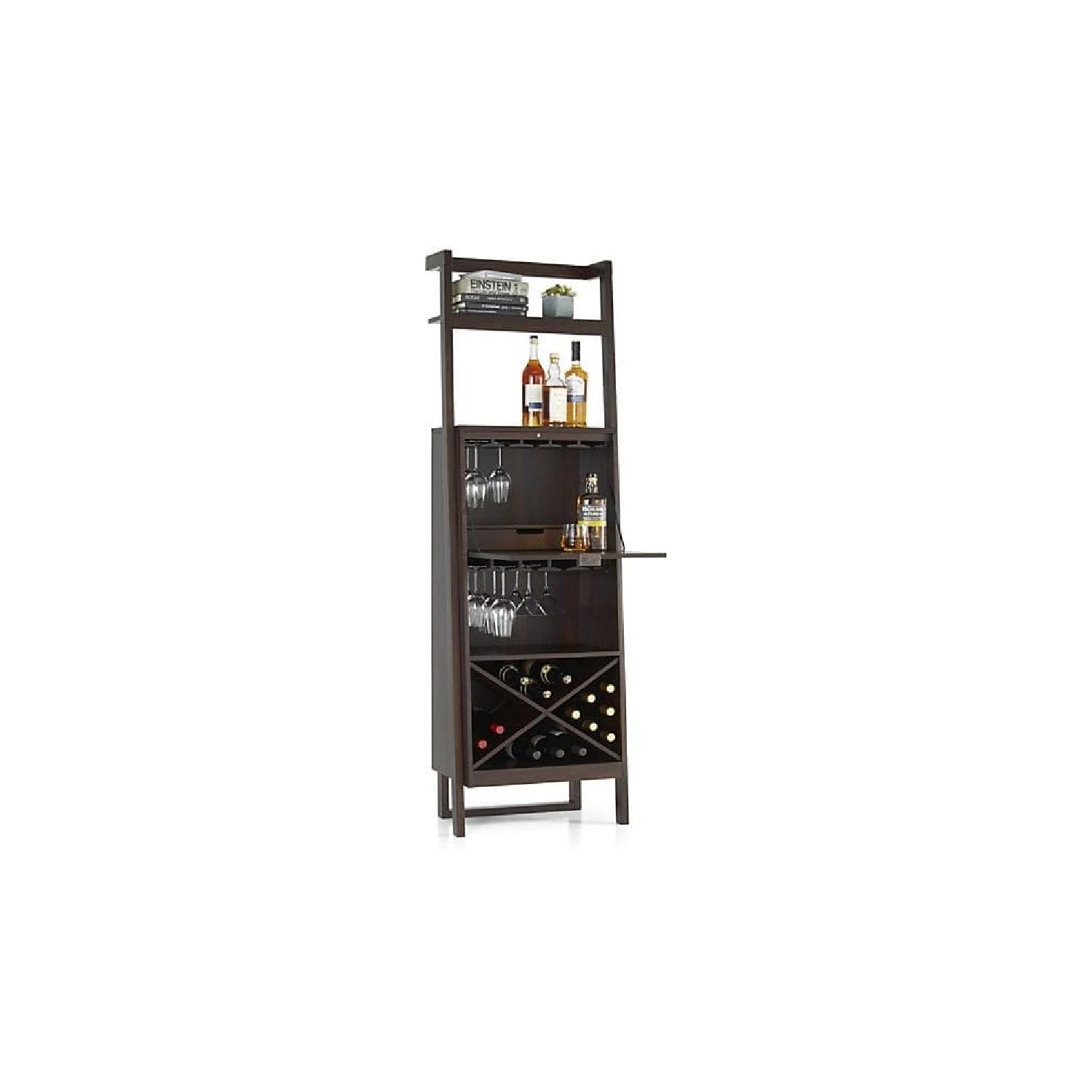Crate & Barrel Sawyer Leaning Wine Bar - image-3