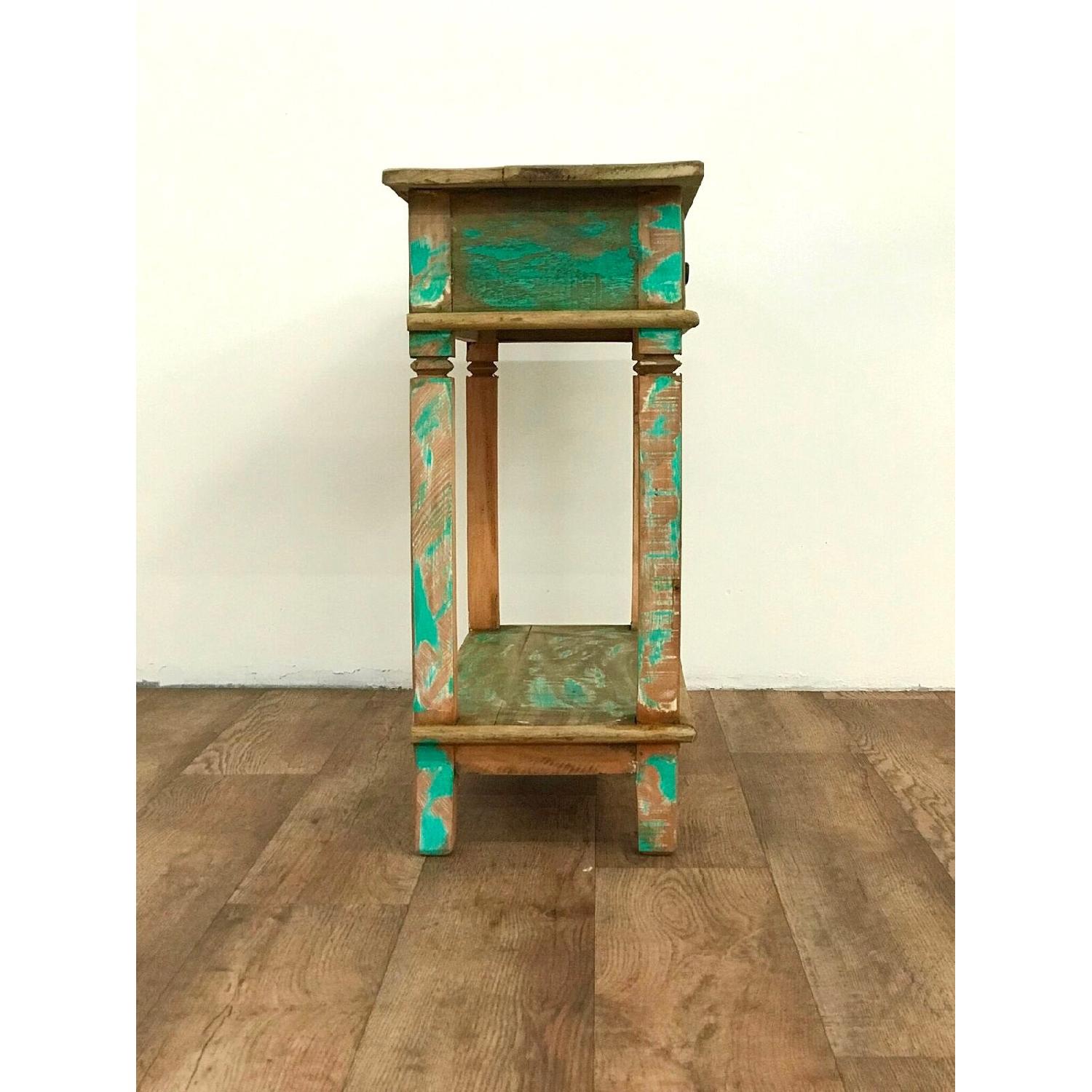 Reclaimed Solid Wood Beach House Style Console Table - image-3