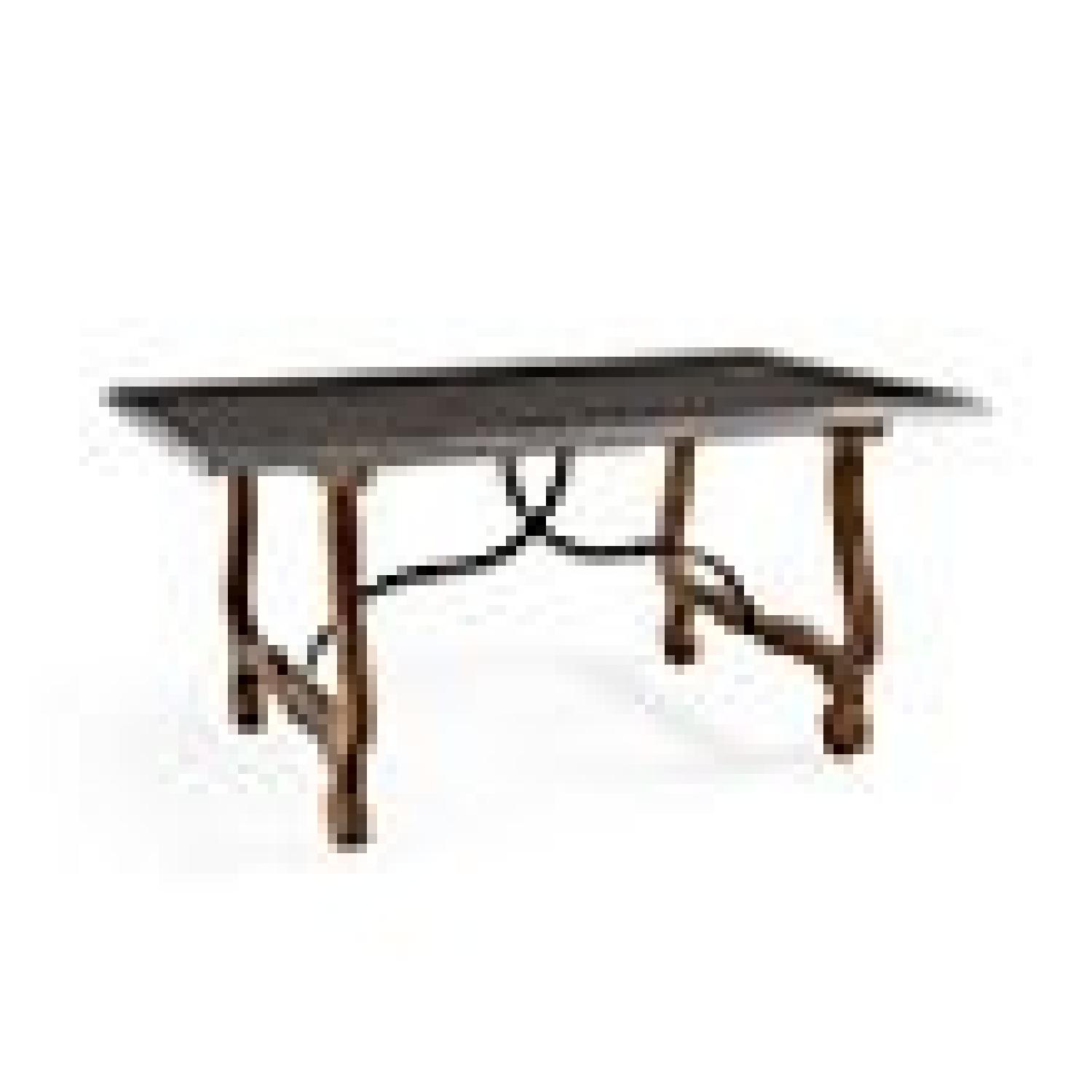 Arhaus Luca Rectangular Dining Table w/ Bluestone Top AptDeco