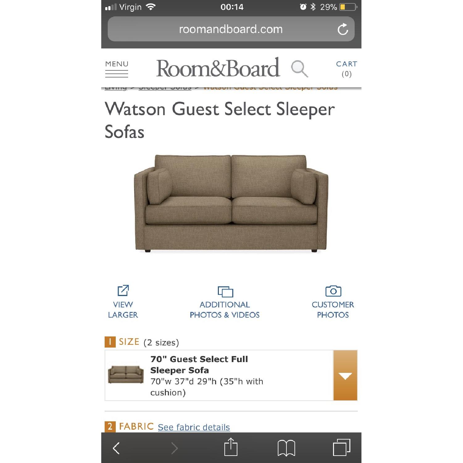 Room & Board Watson Guest Select Sleeper Sofa - image-1