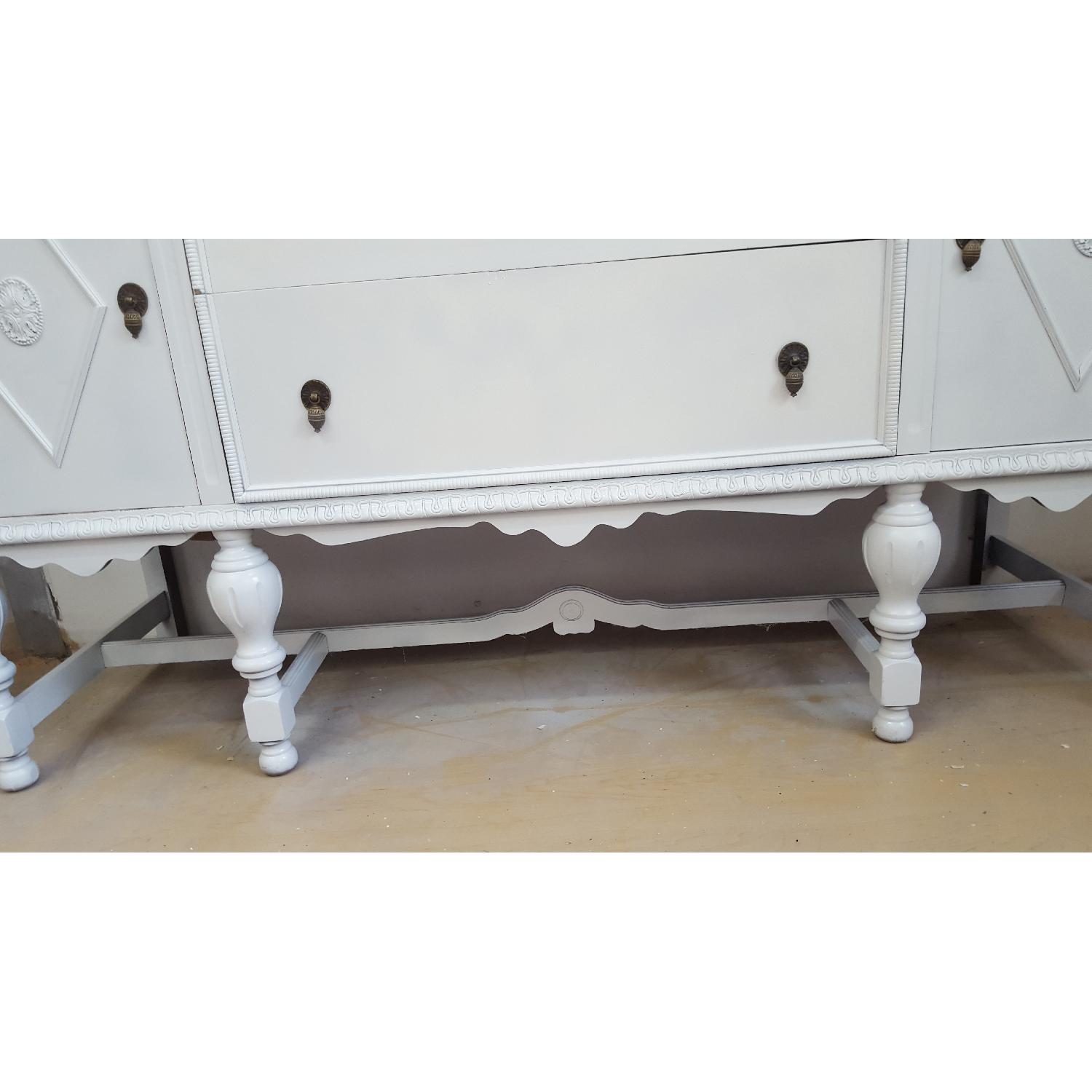 Antique White Lacquer Sideboard/ Buffet AptDeco