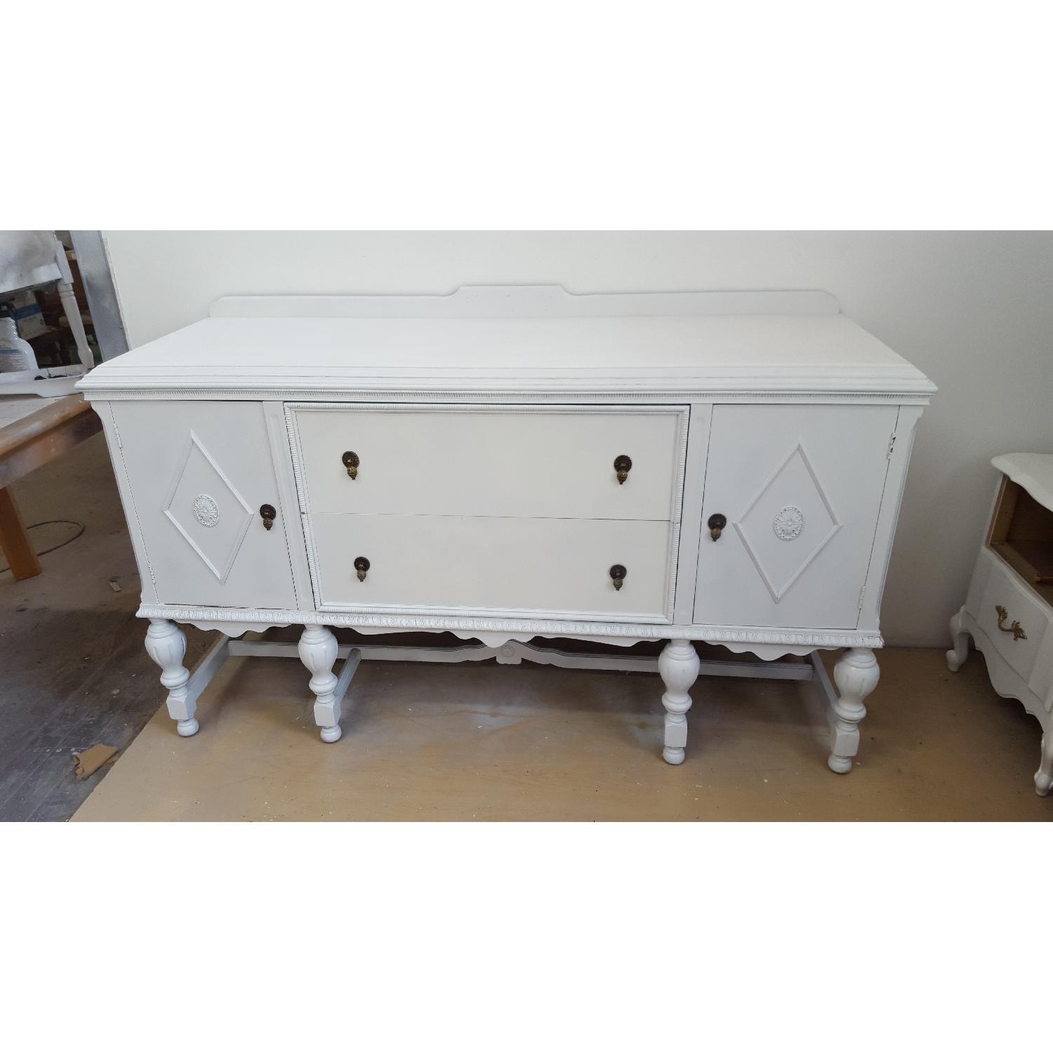 Antique White Lacquer Sideboard/ Buffet - image-3