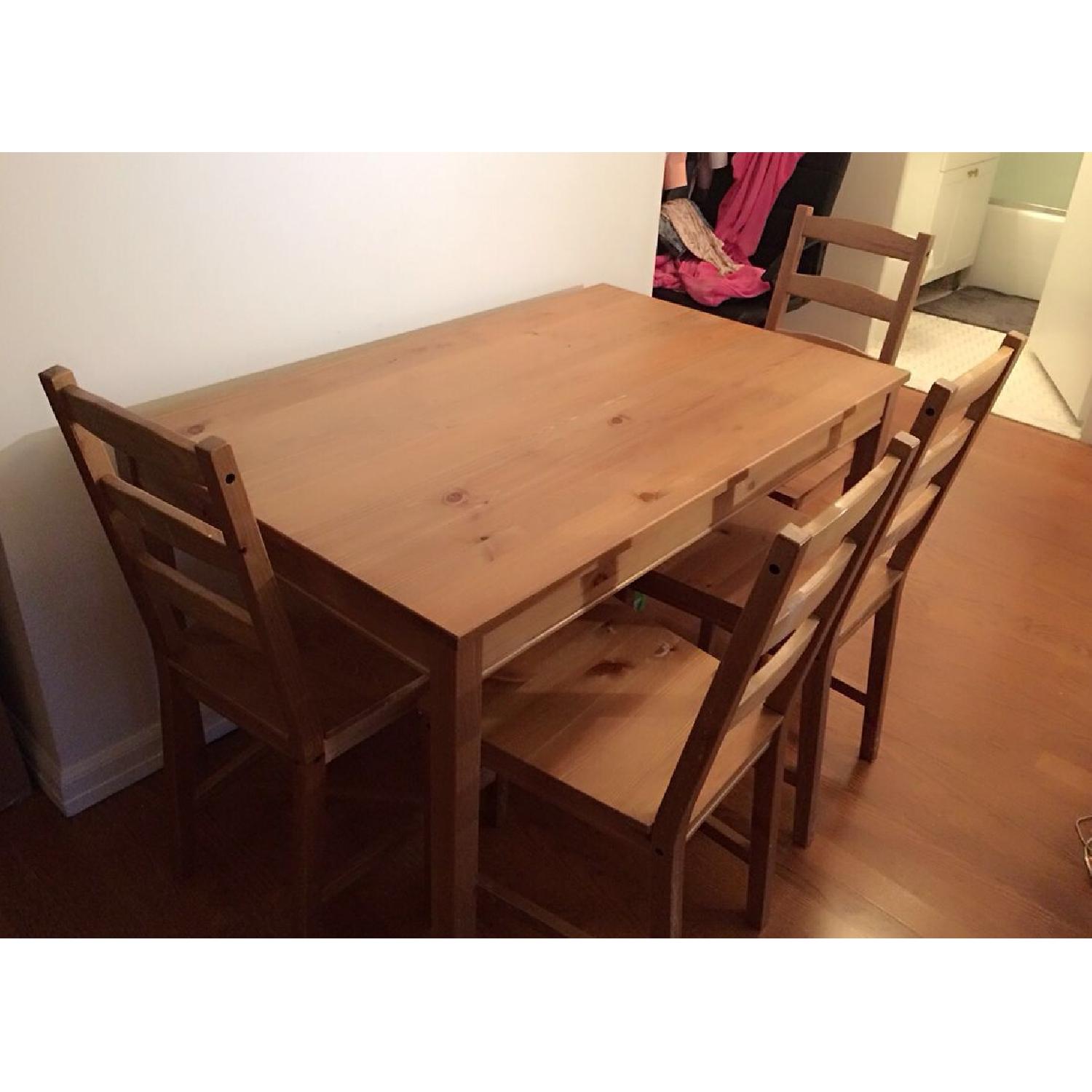 Ikea Jokkmokk Dining Table w/ 4 Chairs - image-1