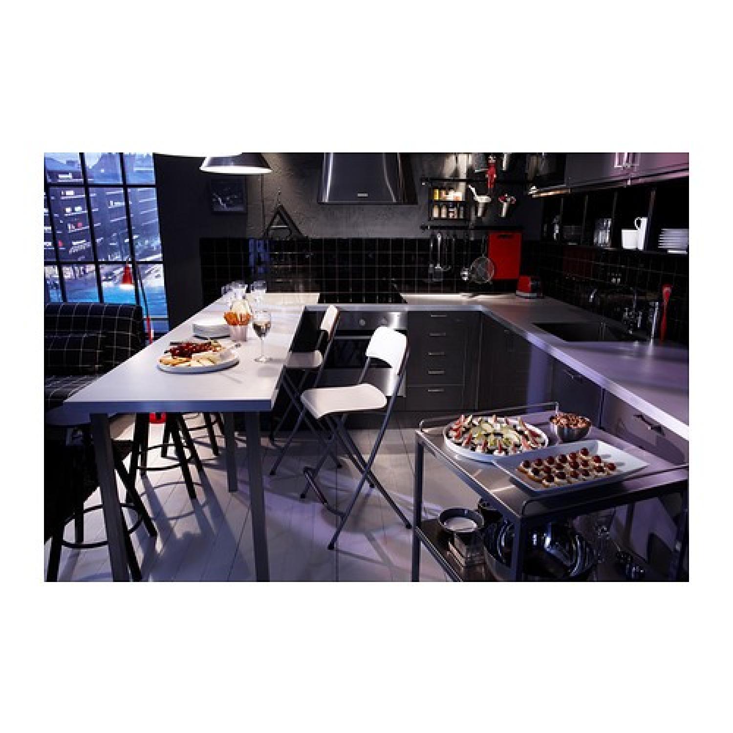 Ikea Franklin Folding Bar Stools Set of 3 AptDeco