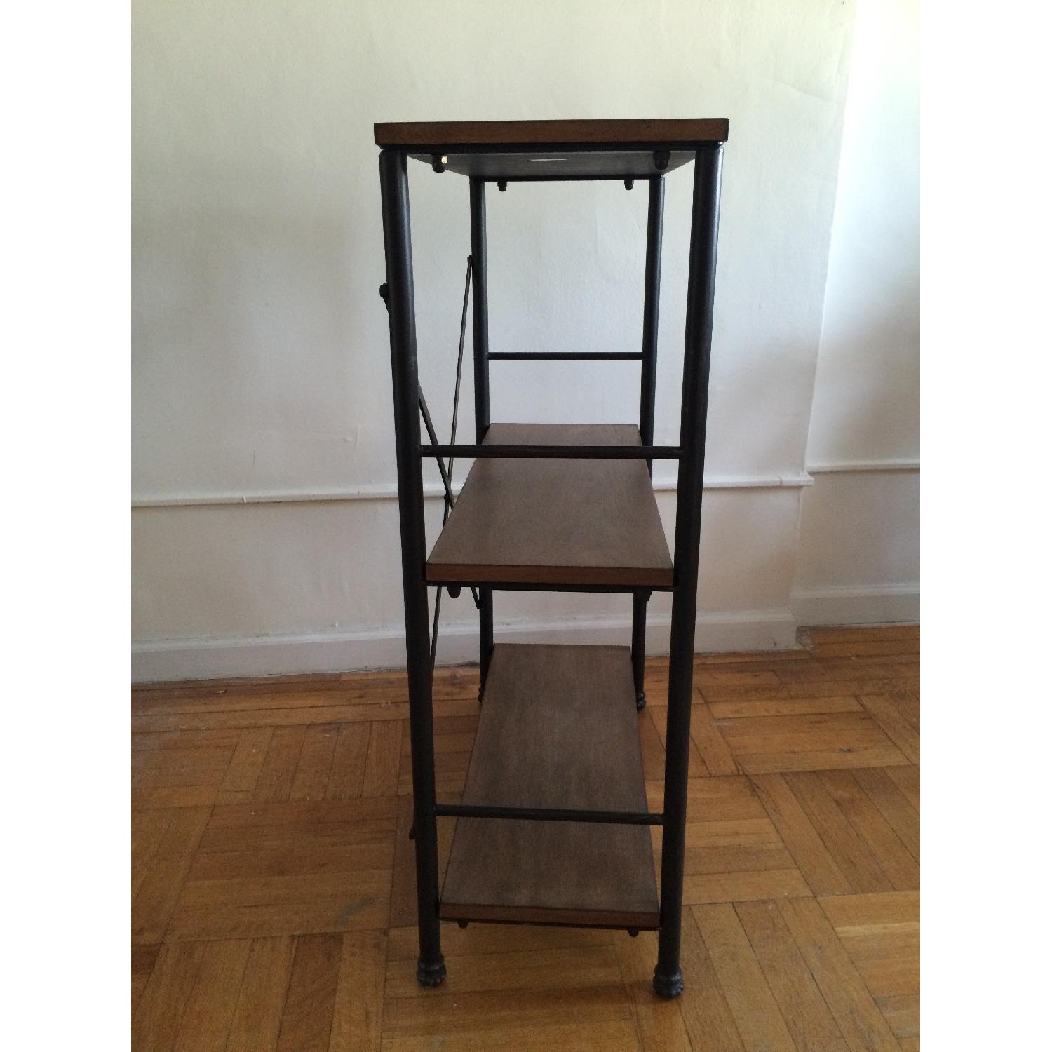 Target 2 Shelf Wood & Iron Bookcase - image-3