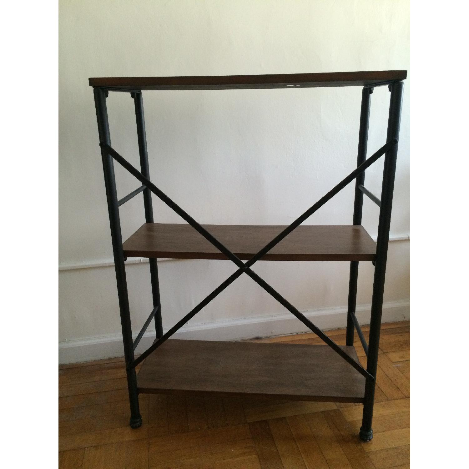 Target 2 Shelf Wood & Iron Bookcase - image-4