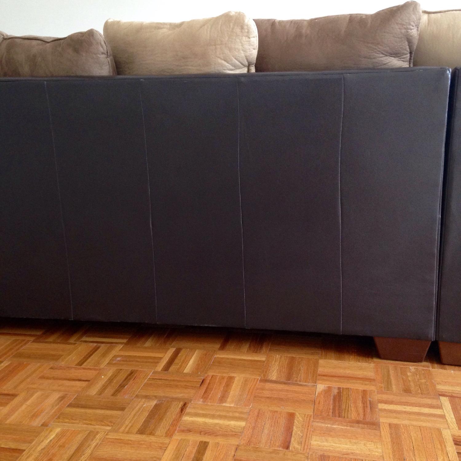 Microfiber Sectional Couch - image-5