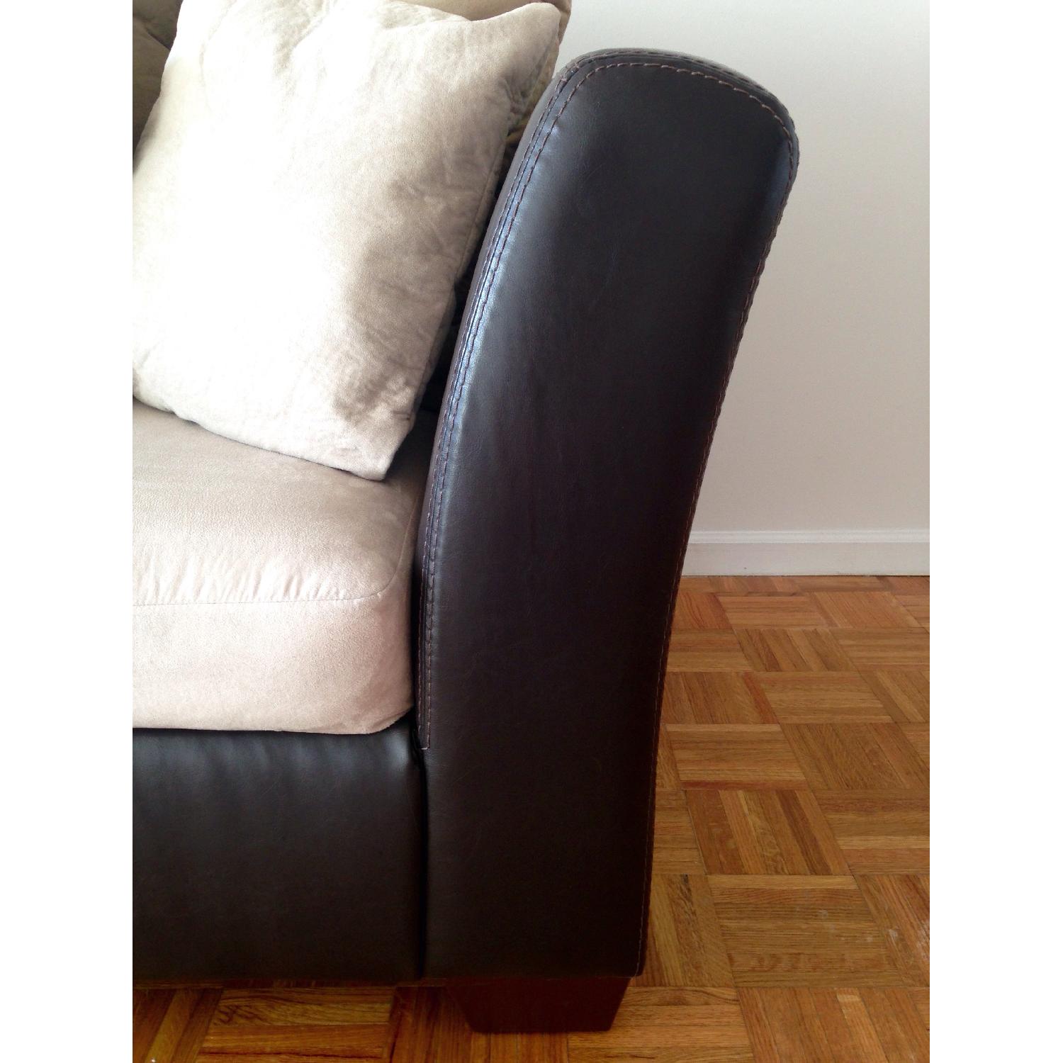 Microfiber Sectional Couch - image-8