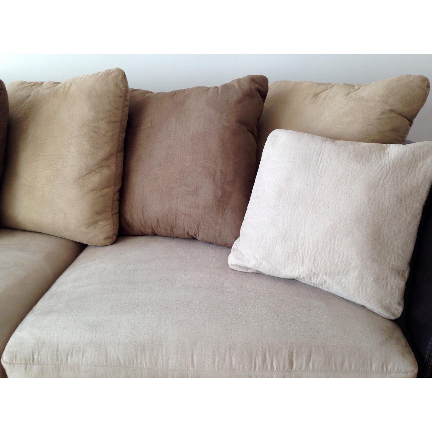 Microfiber Sectional Couch - image-10