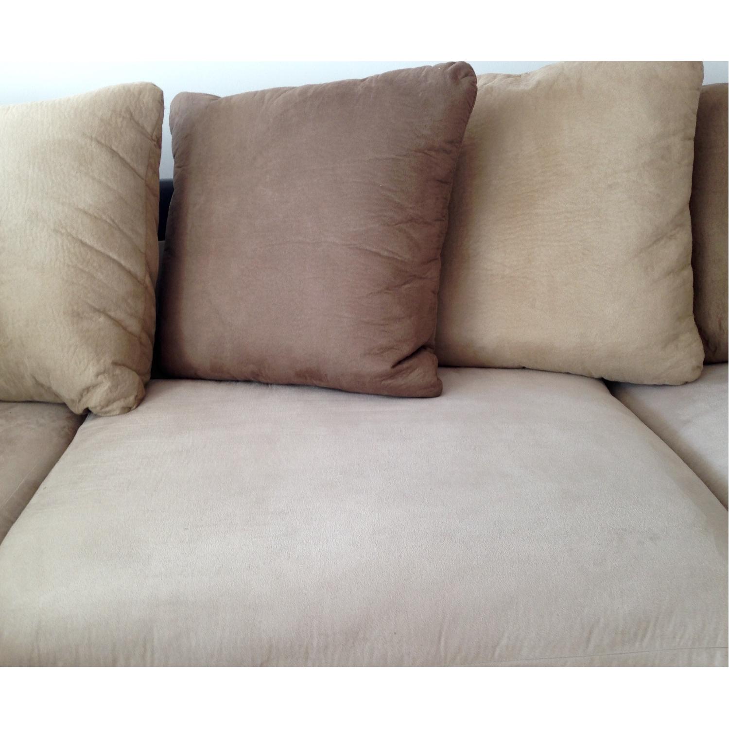 Microfiber Sectional Couch - image-12