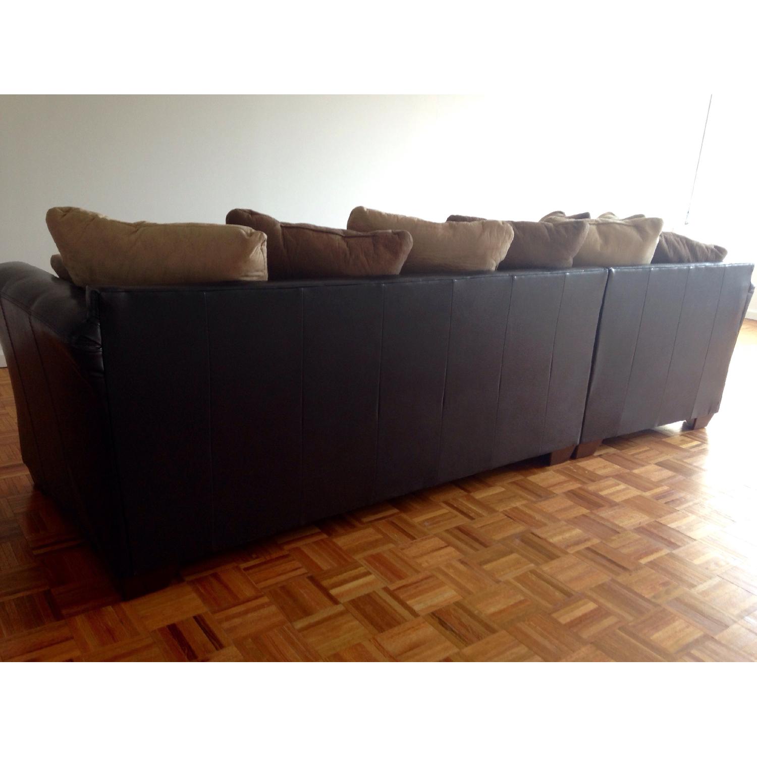 Microfiber Sectional Couch - image-13