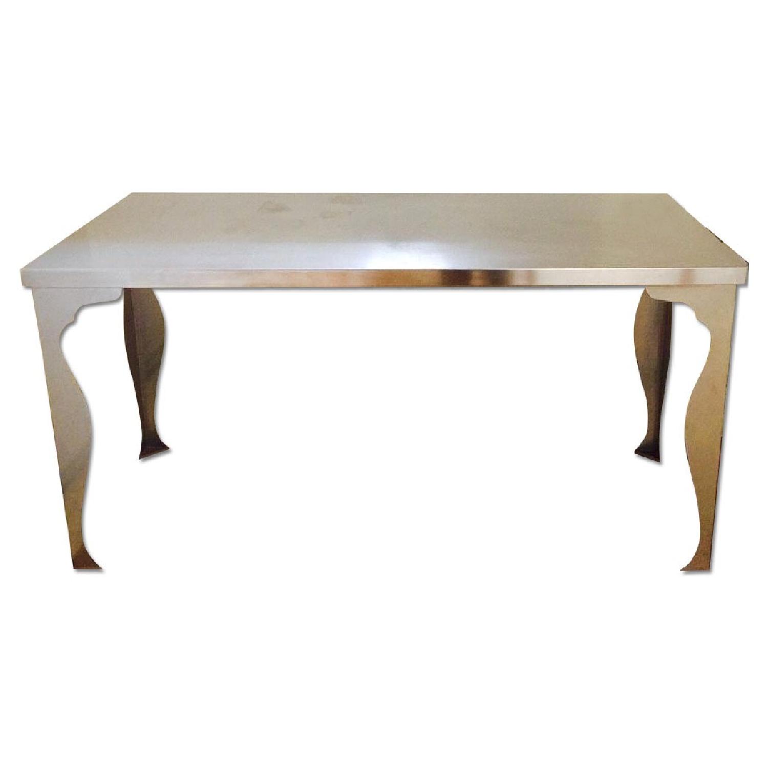 Ikea Stainless Steel Desk - image-0