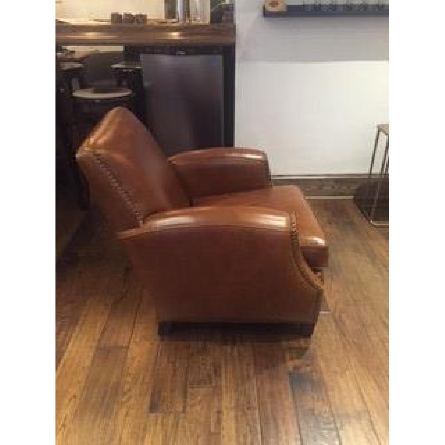 Crate & Barrel Metropole Leather Chair - image-2