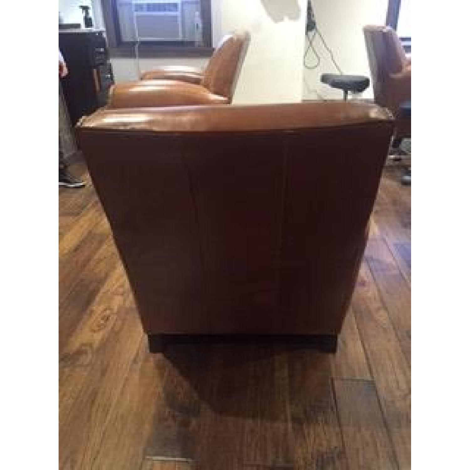 Crate & Barrel Metropole Leather Chair - image-3