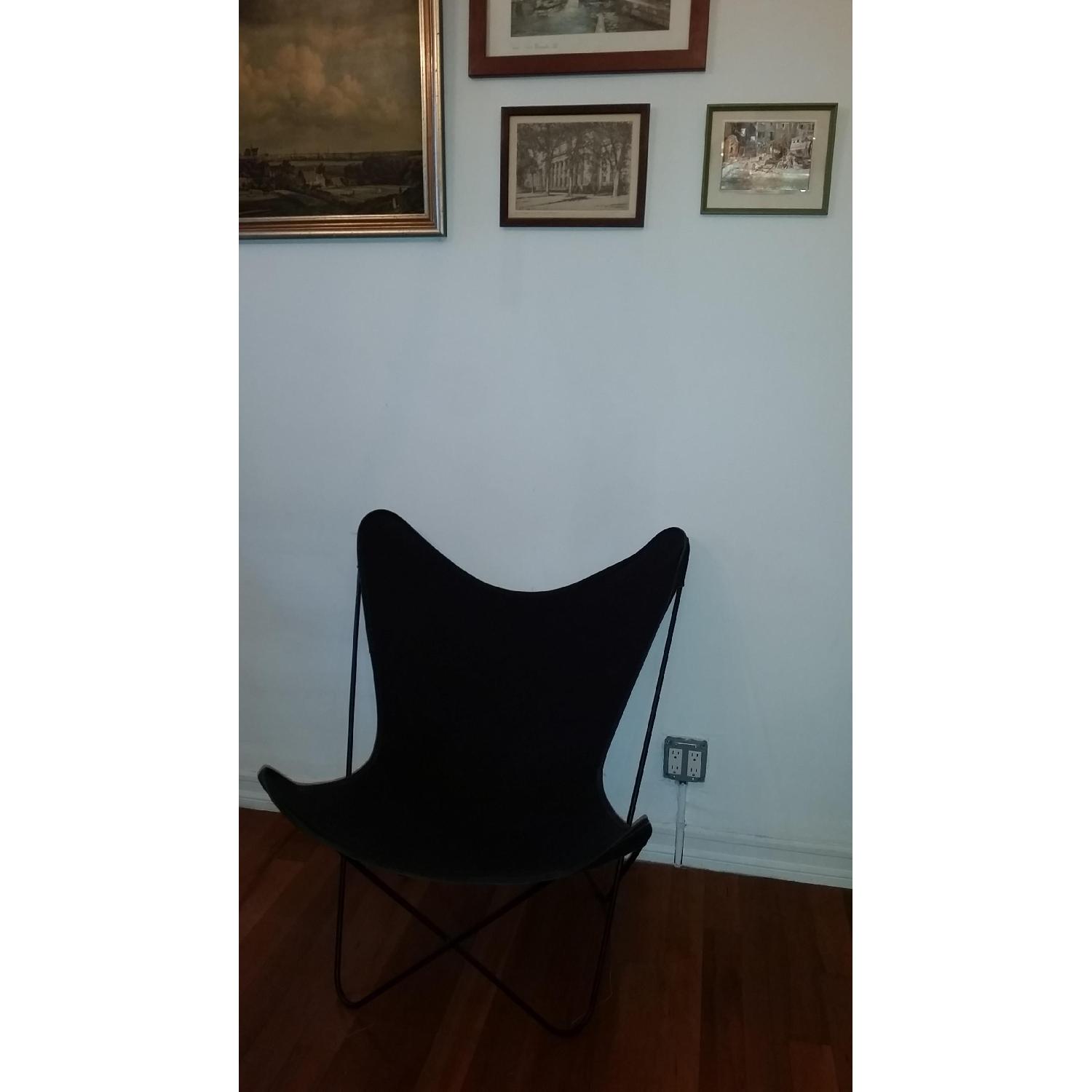 Vintage Wrought Iron Butterfly Chair - image-3