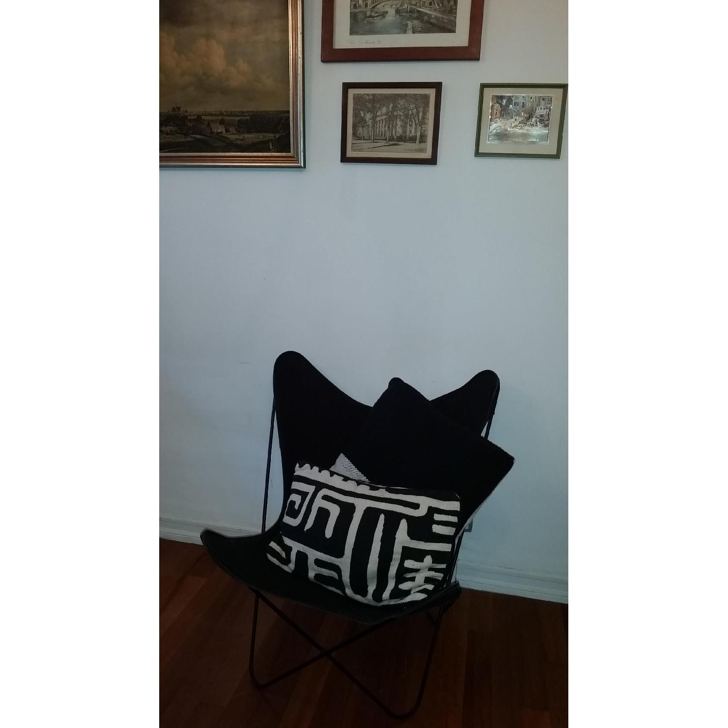 Vintage Wrought Iron Butterfly Chair - image-7