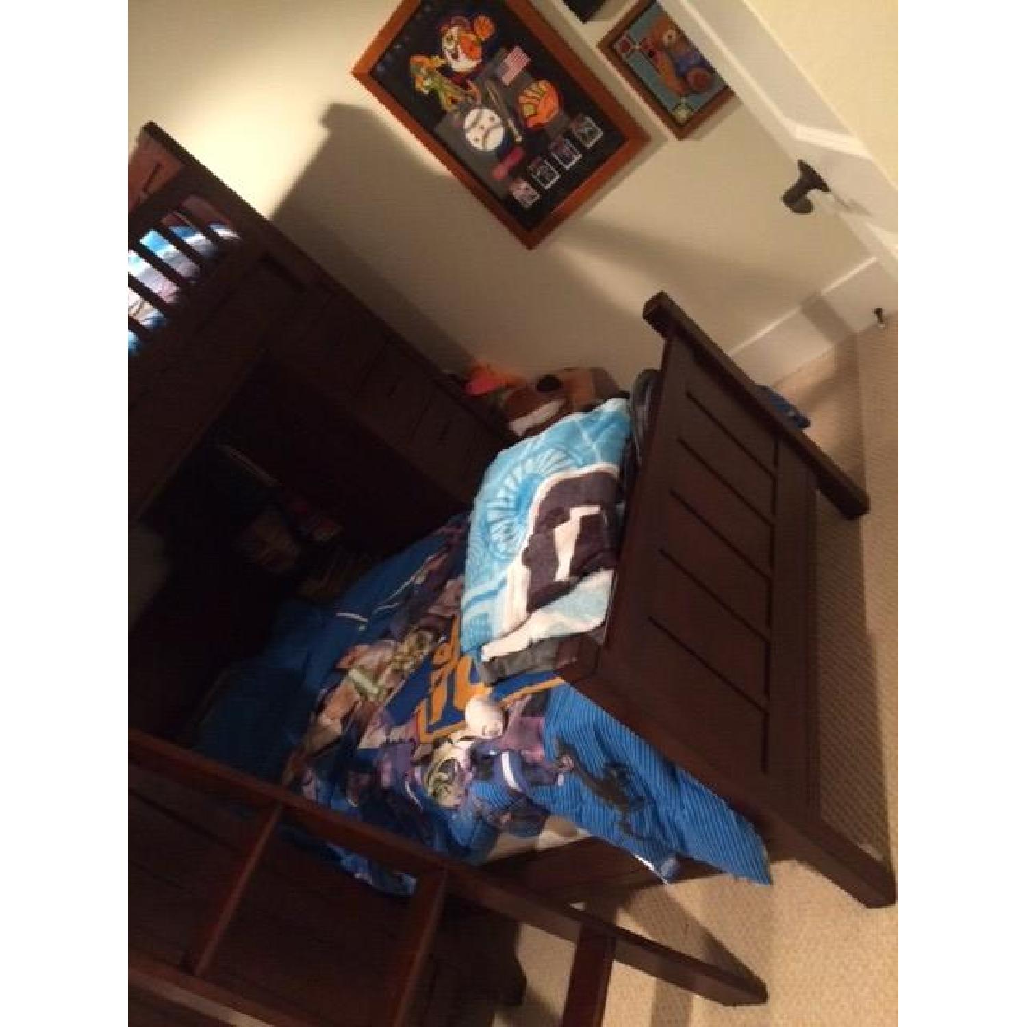 Pottery Barn Camp Bunk System w/ Lower Twin Bed - image-5