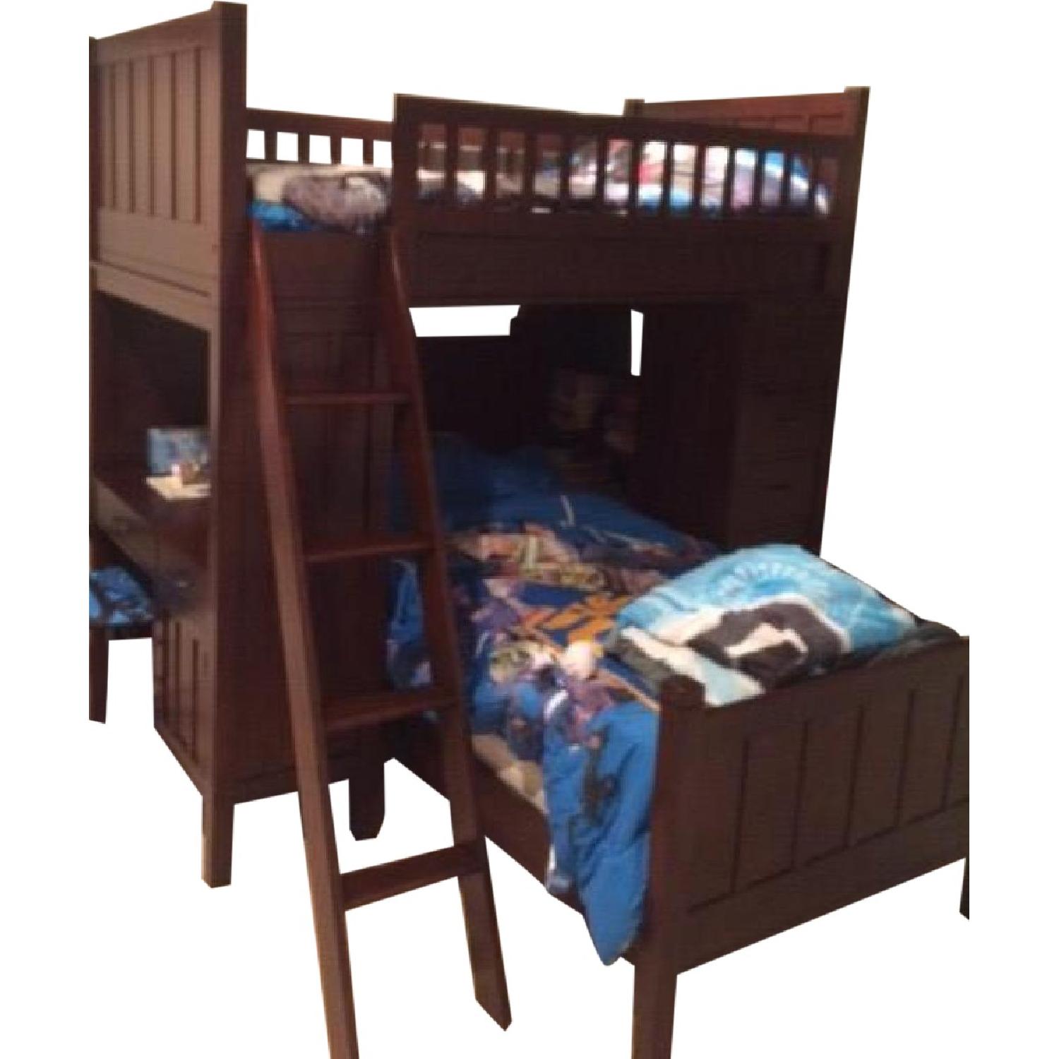 Pottery Barn Camp Bunk System w/ Lower Twin Bed AptDeco