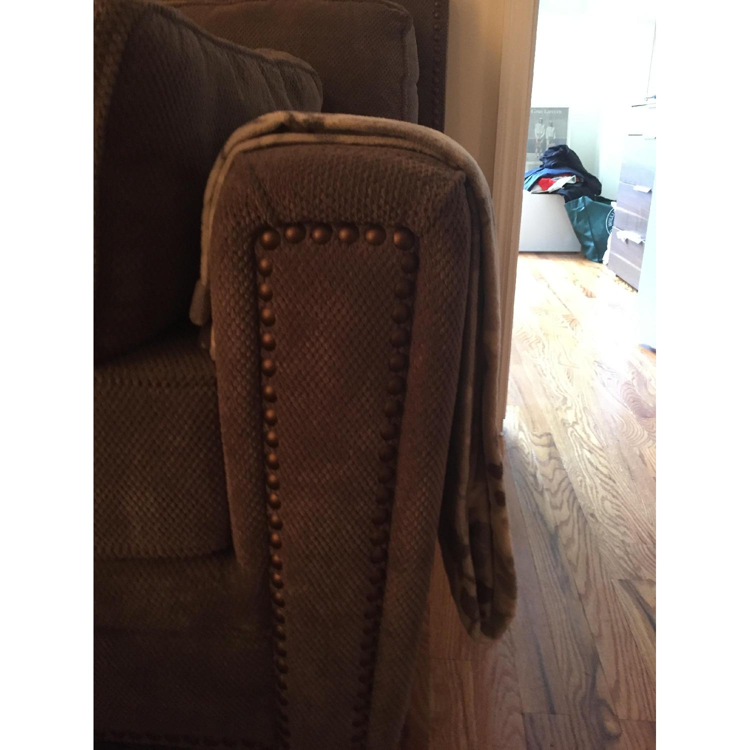 Art Van Grey Sectional Sofa - image-1