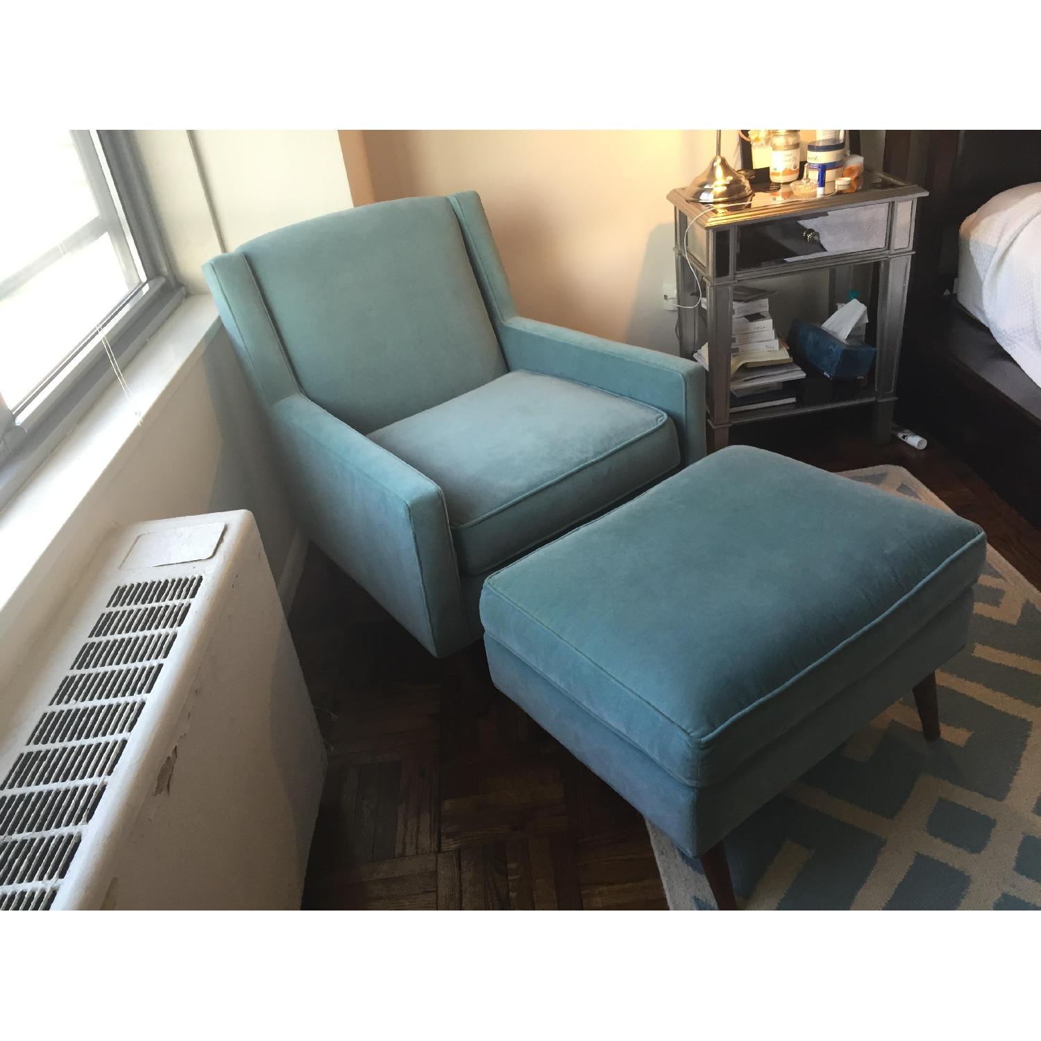 Room & Board Chair & Ottoman Set - image-2
