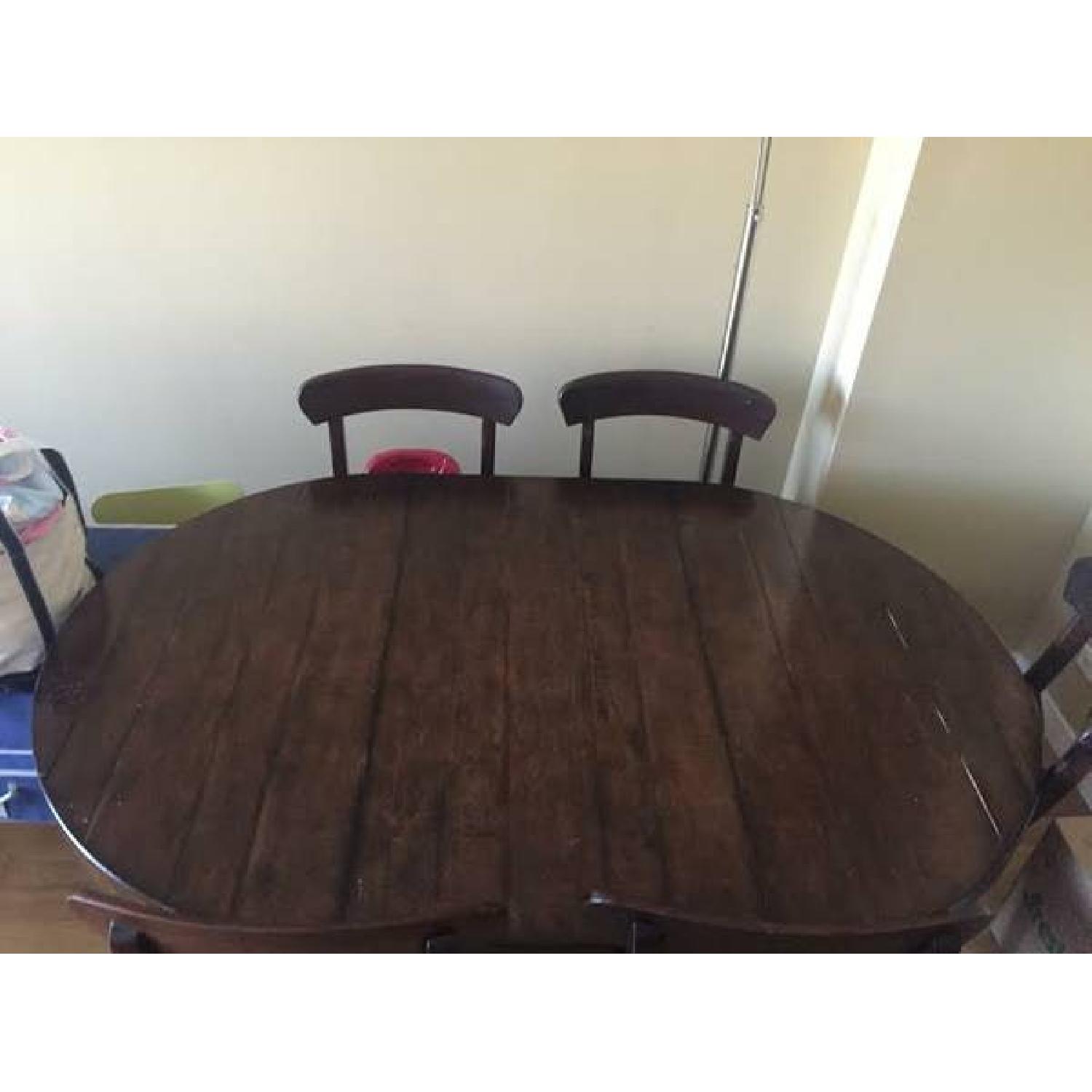 Crate & Barrel Dining Room Table w/ 4 Chairs - image-1