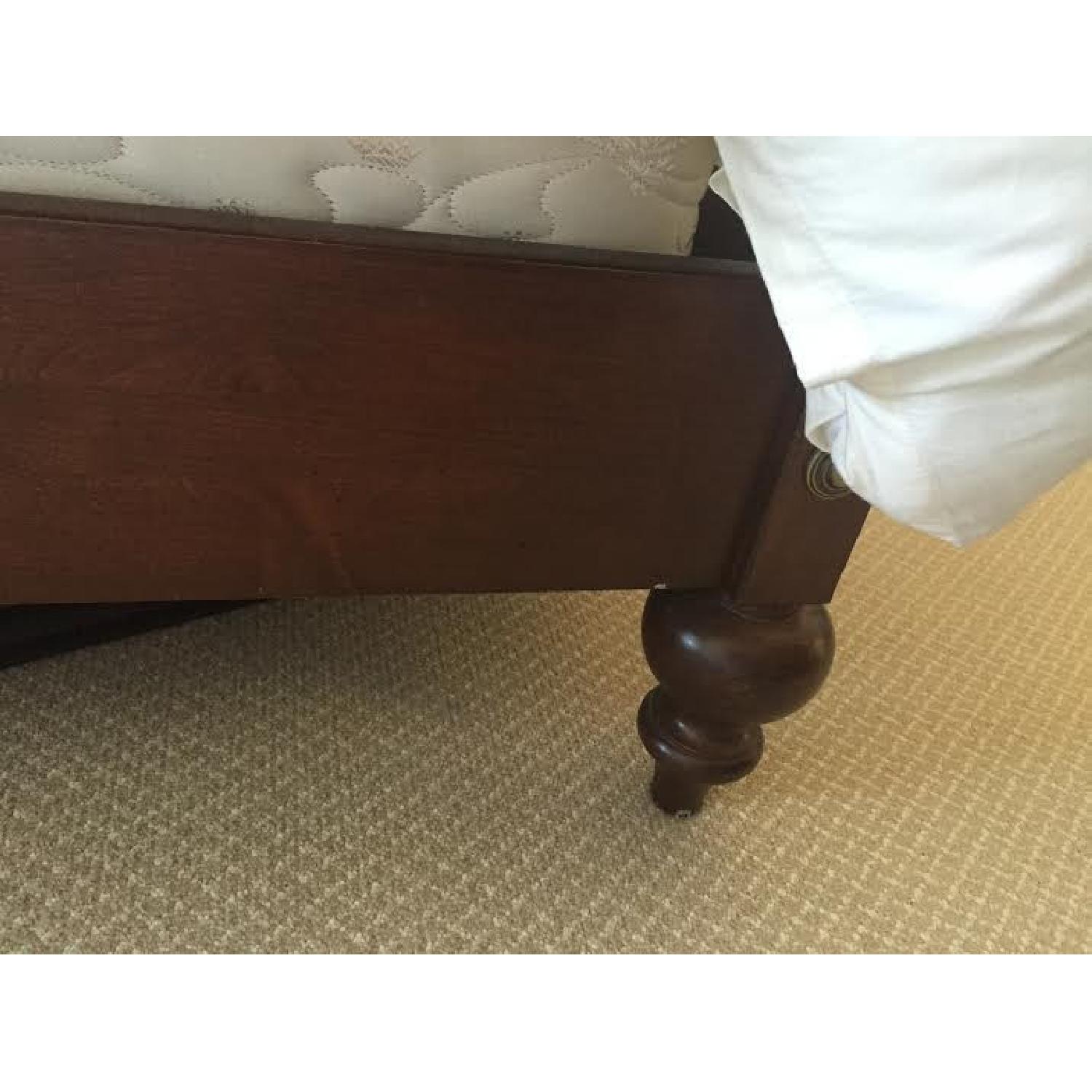 Ethan Allen Dark Wood King Bed Frame - image-2