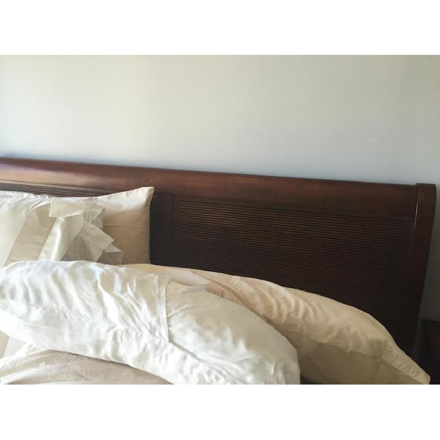 Ethan Allen Dark Wood King Bed Frame - image-5