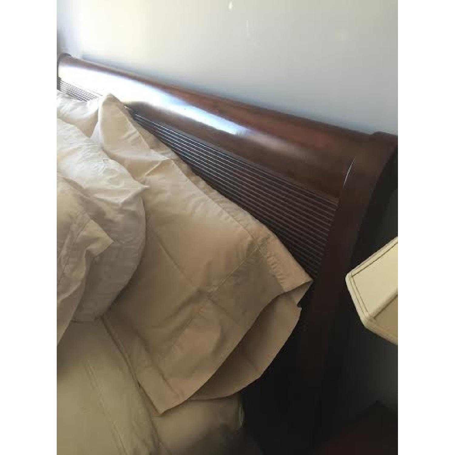 Ethan Allen Dark Wood King Bed Frame - image-6