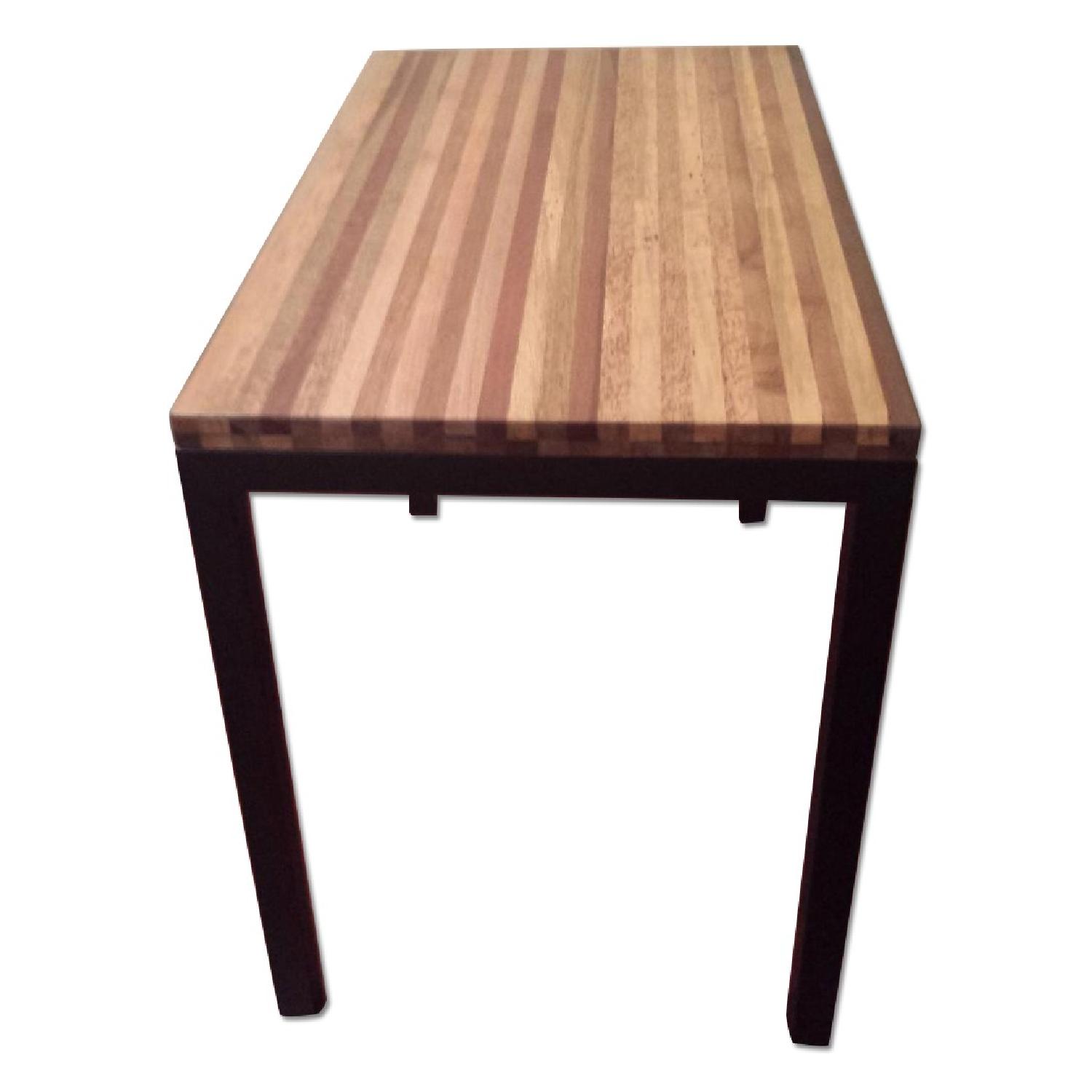 Crate And Barrel Reclaimed Wood Dining Table - Teak Table Parsons