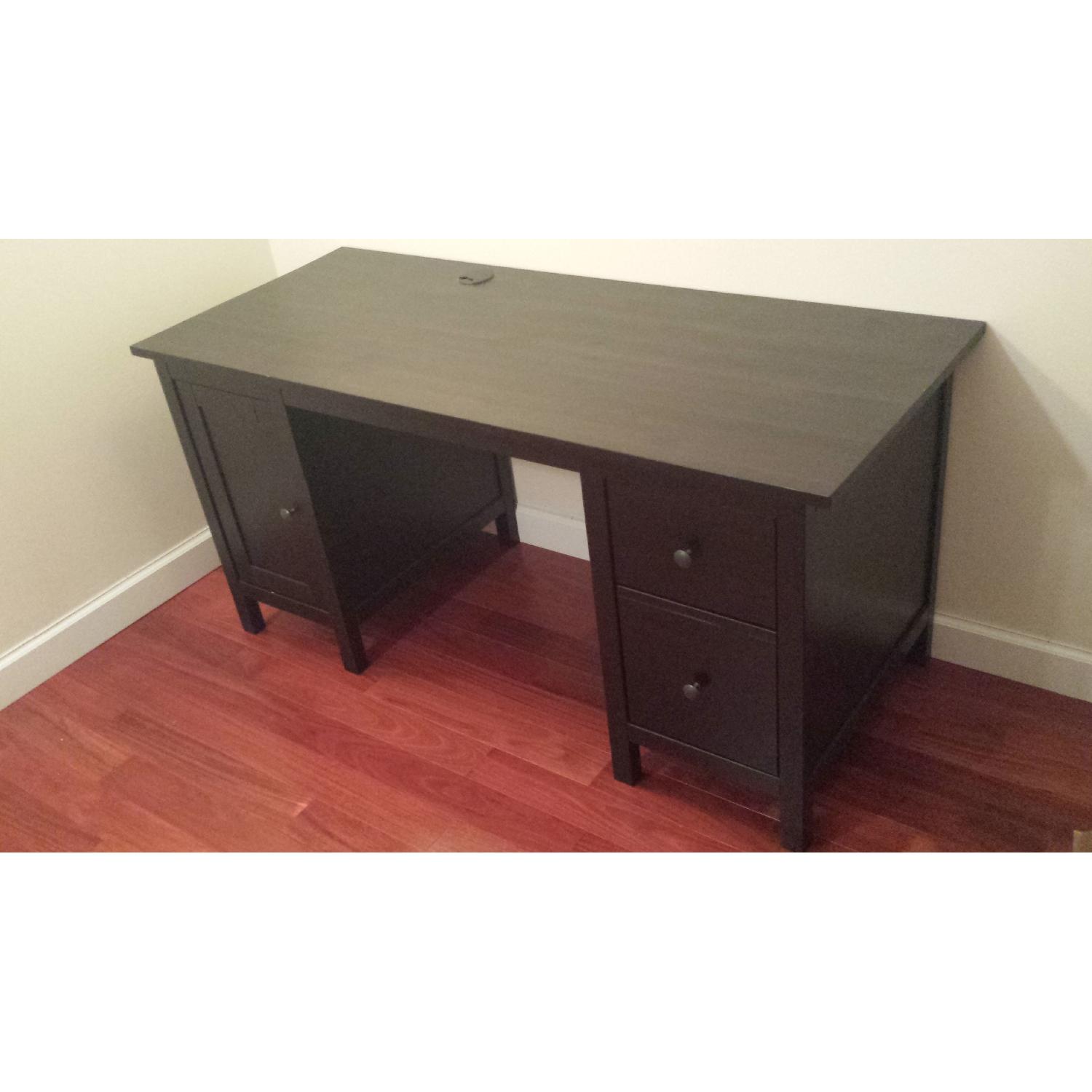 Ikea Hemnes Black Desk - image-2