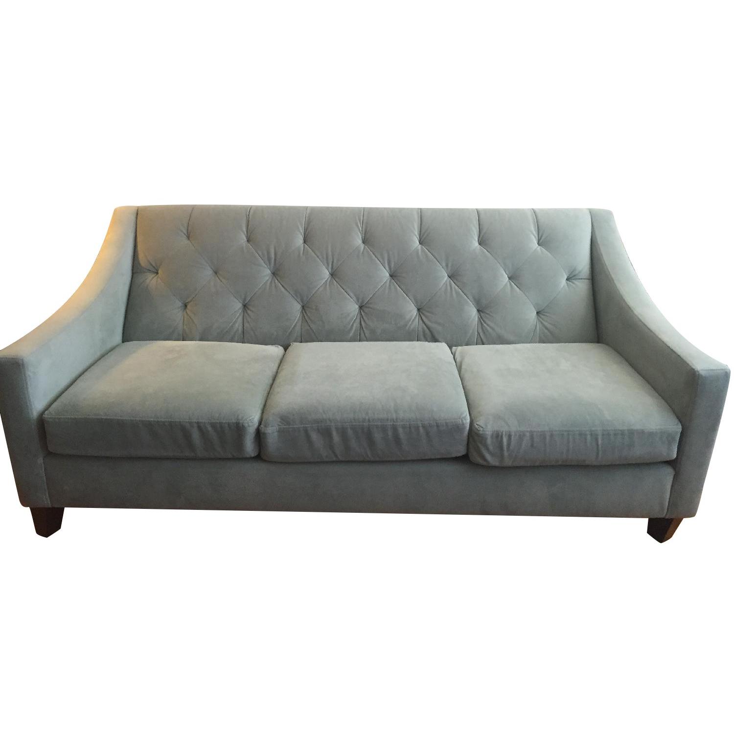 Macy's Chloe Velvet Tufted Sofa - AptDeco