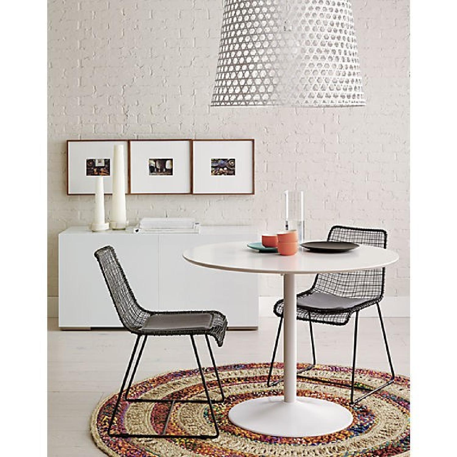 CB2 Reed Zinc Dining Chairs - image-2