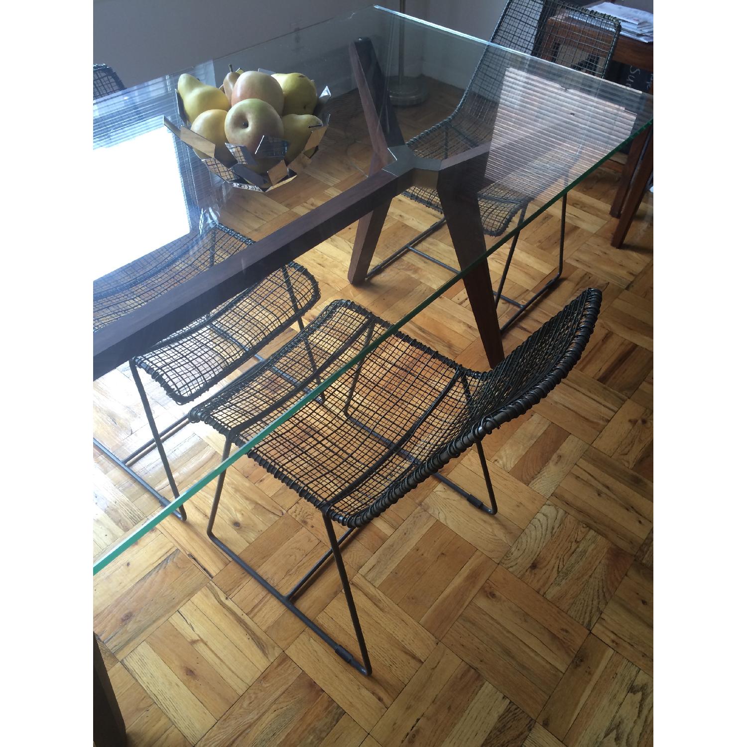 CB2 Reed Zinc Dining Chairs - image-6