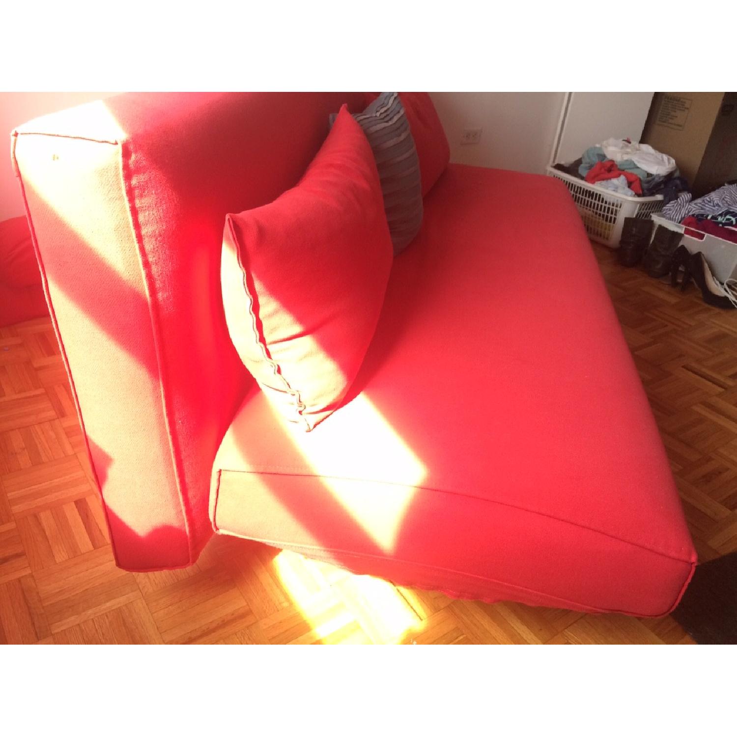 Design Within Reach Red Queen Futon/Sleeper Sofa - image-3