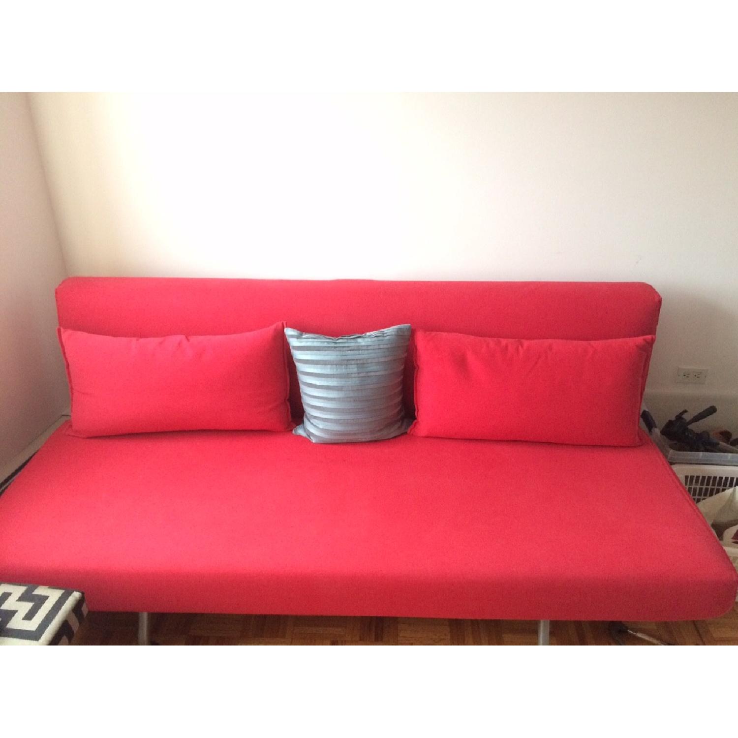 Design Within Reach Red Queen Futon/Sleeper Sofa - image-5