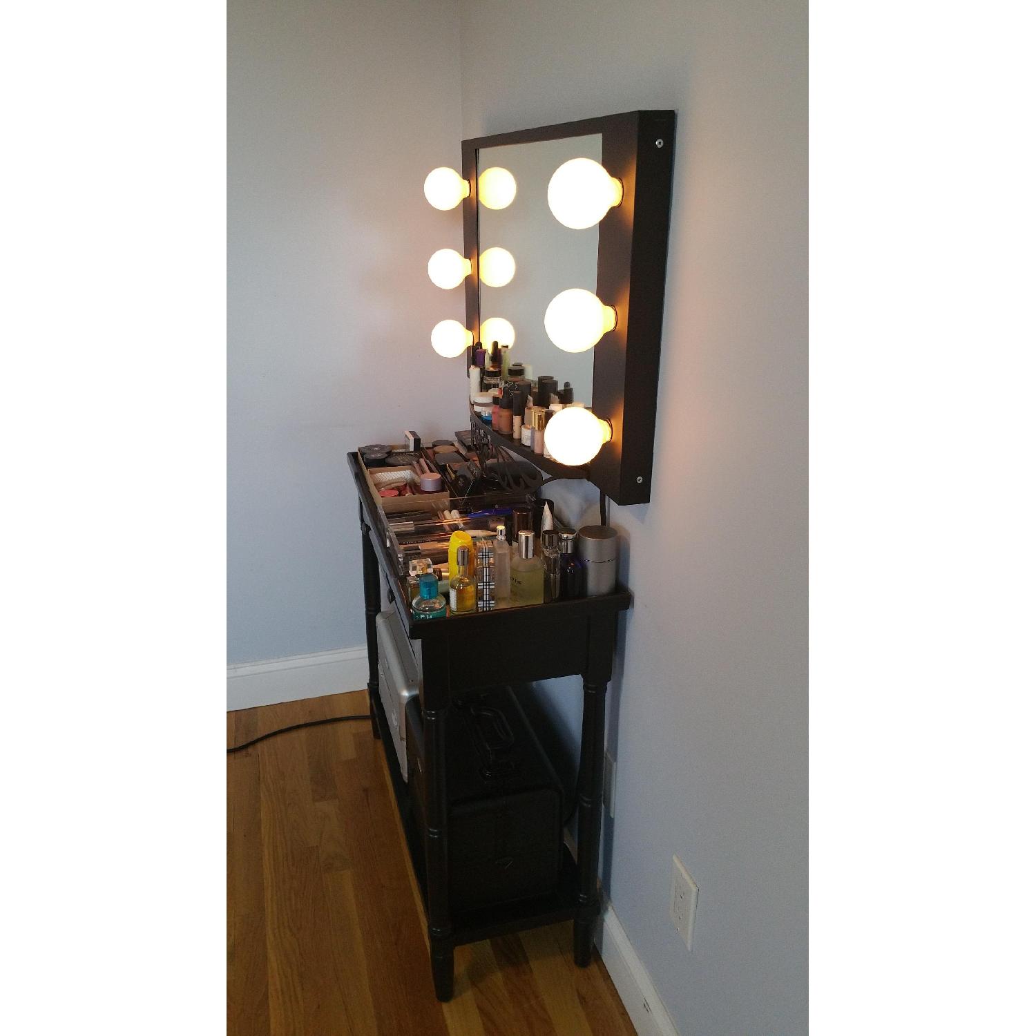 Vanity Girl Hollywood Dimmable Lighted Vanity Mirror w/ Table - image-6