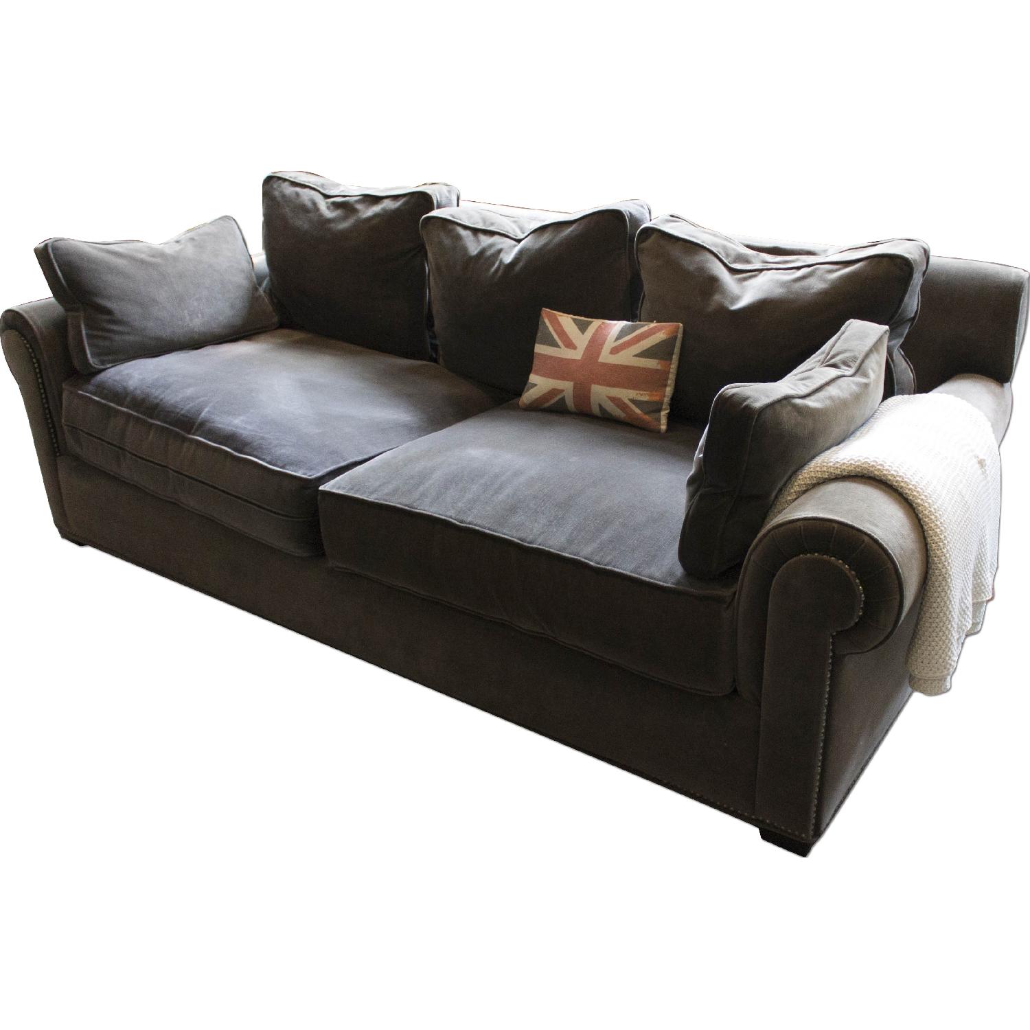 Z Gallerie Velvet Sofa AptDeco