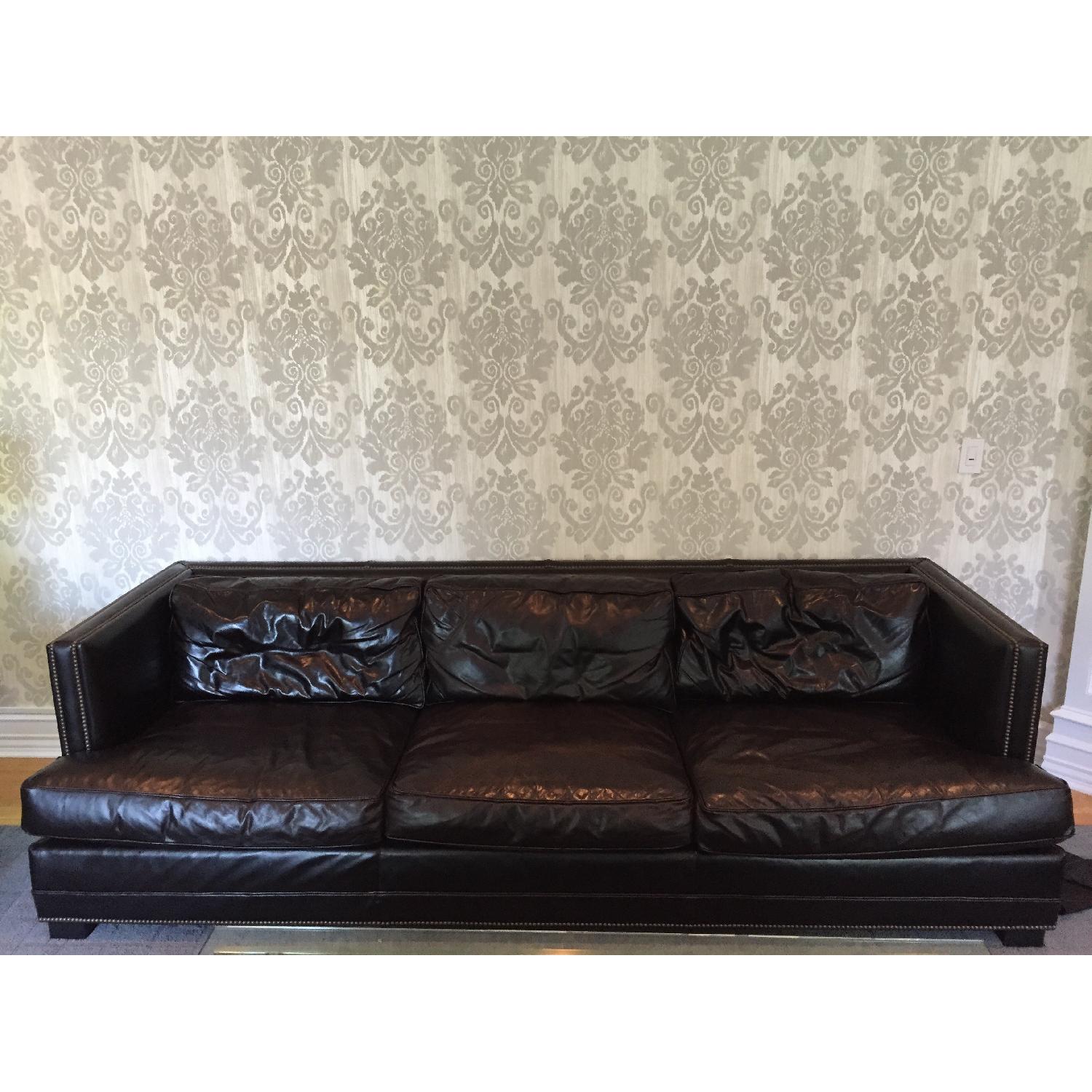 Restoration Hardware Easton Leather Sofa AptDeco