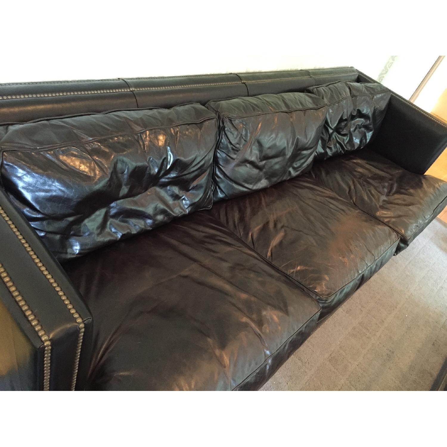 Restoration Hardware Easton Leather Sofa AptDeco