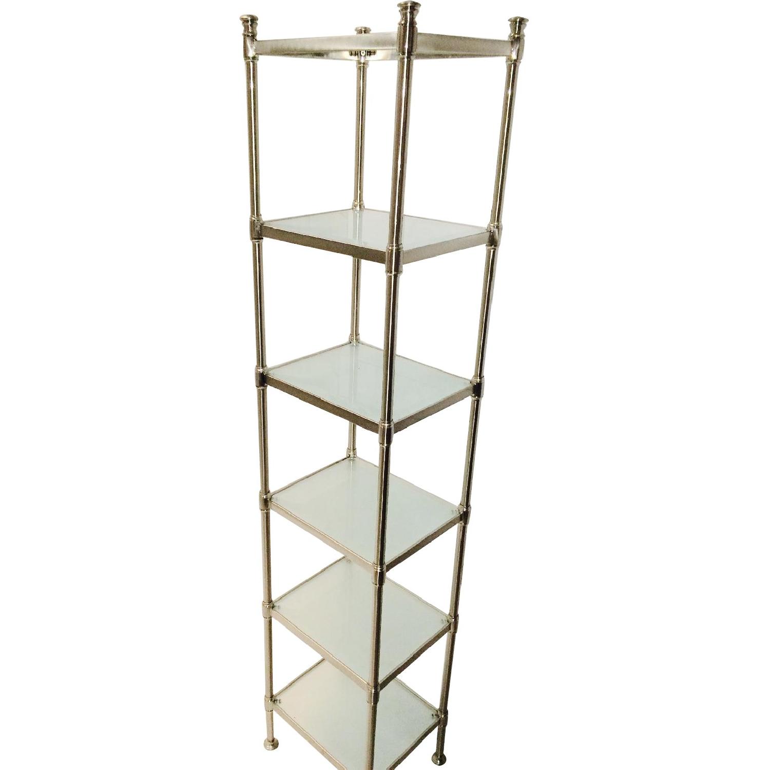 Restoration Hardware Newbury Tall Etagere/Bathroom Shelves AptDeco