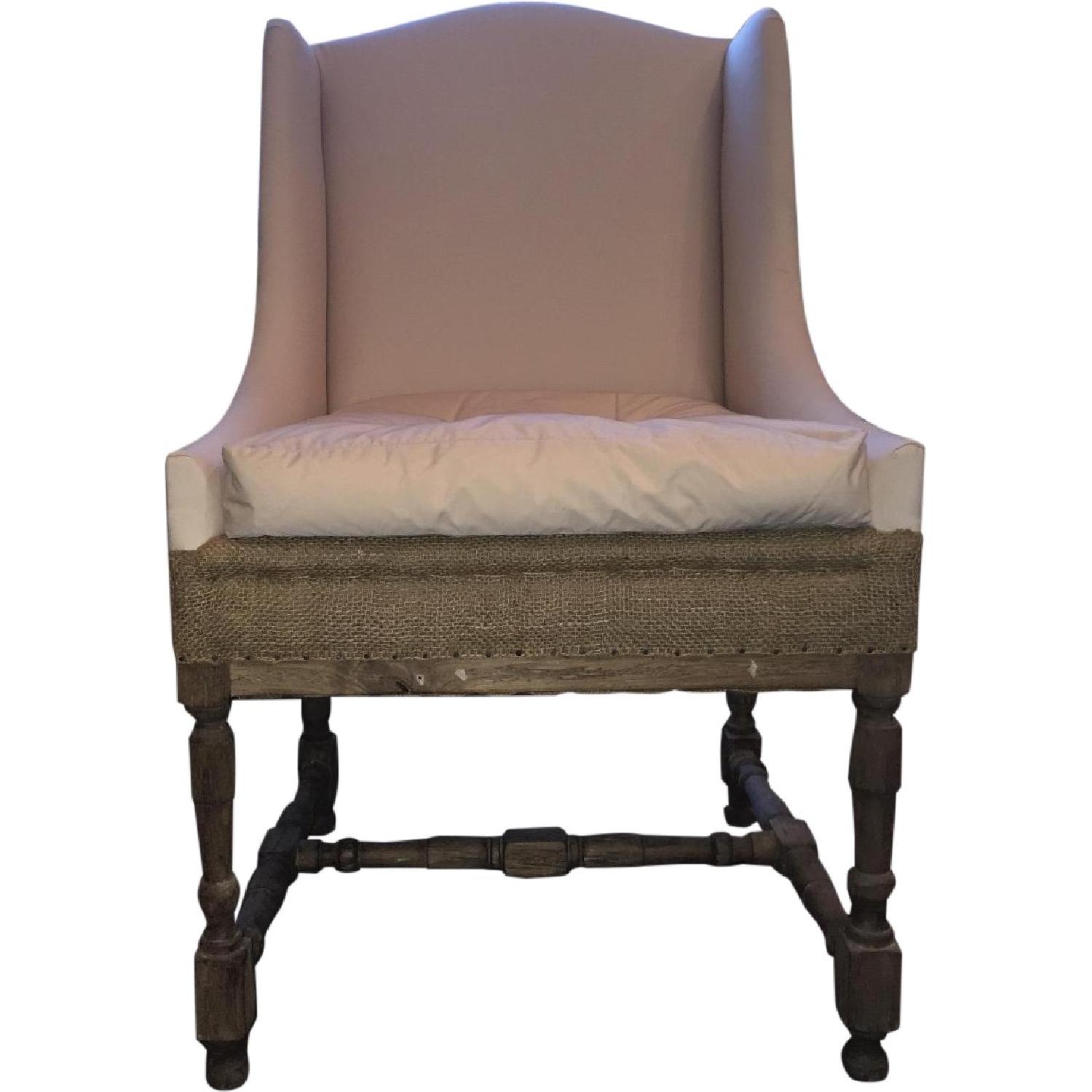 Restoration Hardware Deconstructed 19th C. Slope Arm Dining Chair - image-0