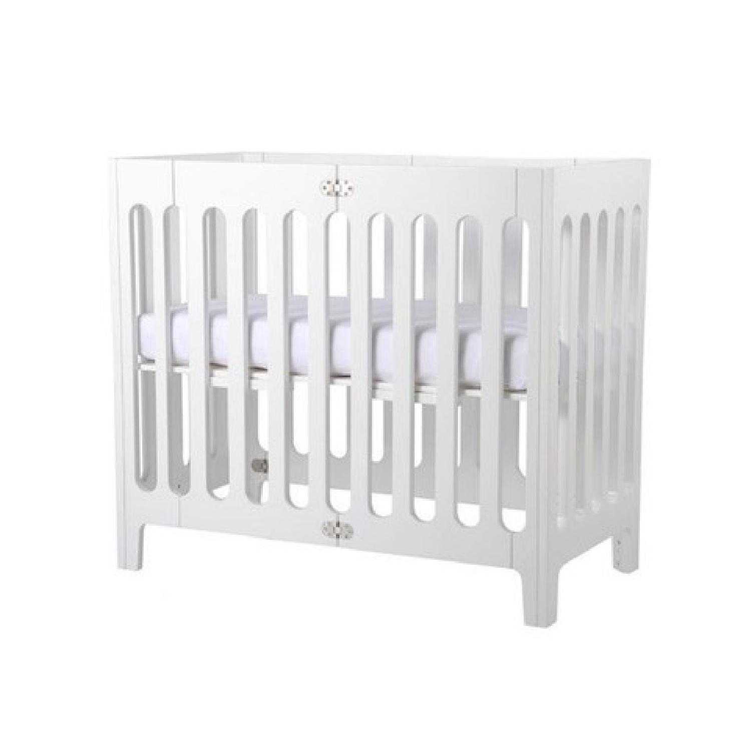 Bloom Alma Baby Mini Urban Crib in White - image-3