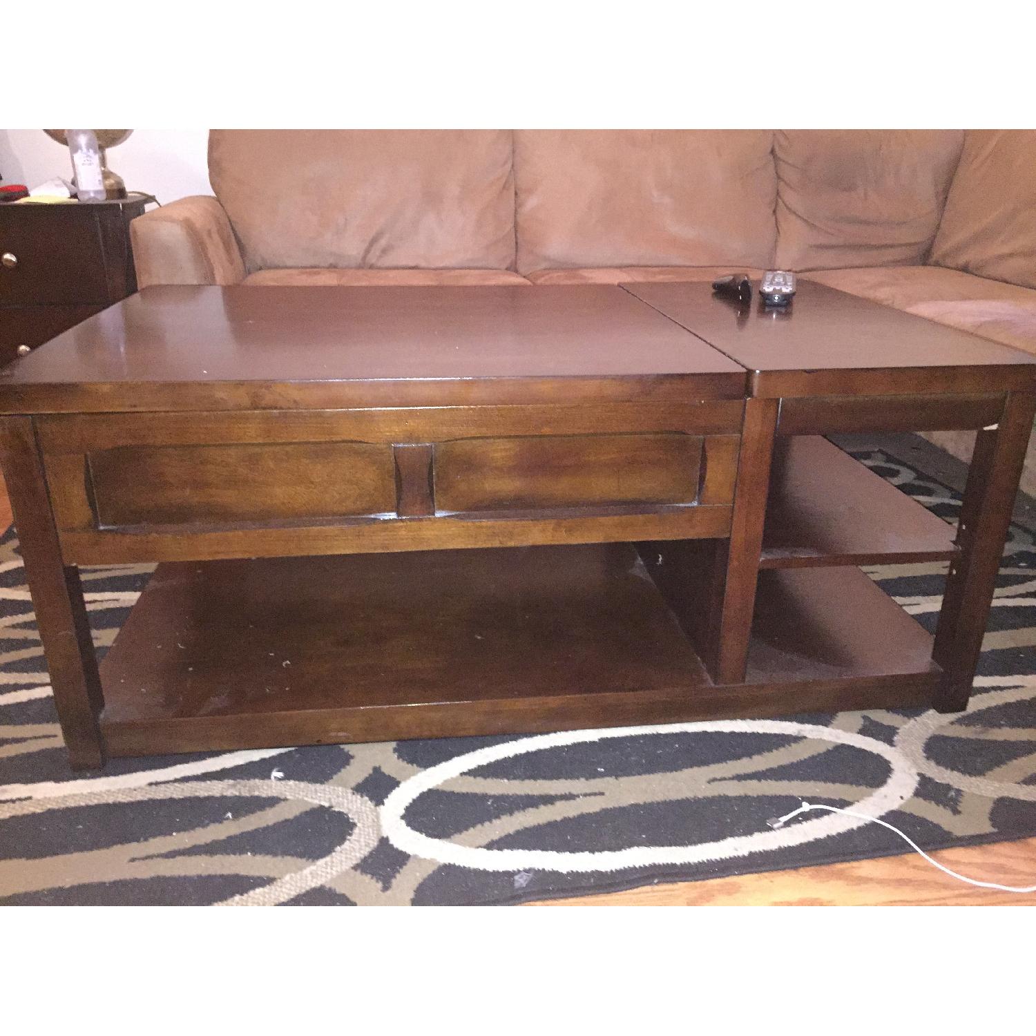 Raymour & Flanigan Stratton Lift-Top Coffee Table - image-1