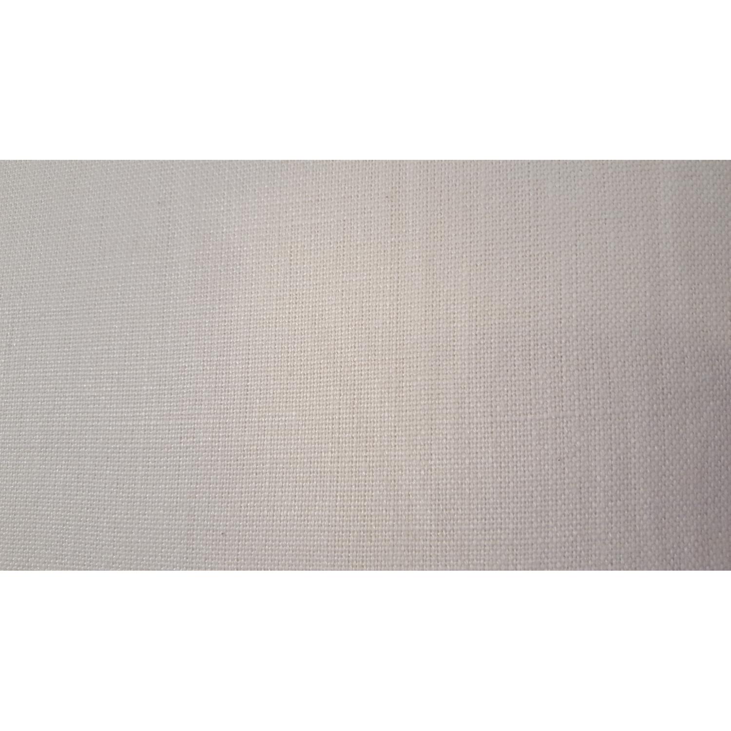 Custom White Linen Upholstered Sofa - image-5