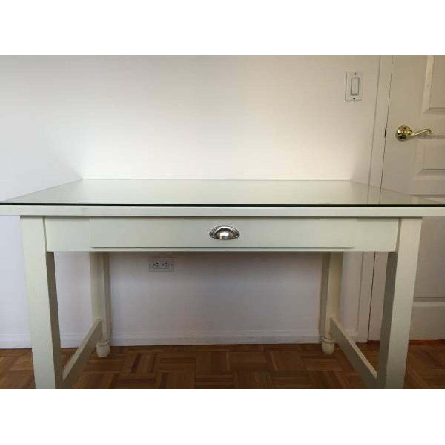 Pottery Barn White Desk - image-2