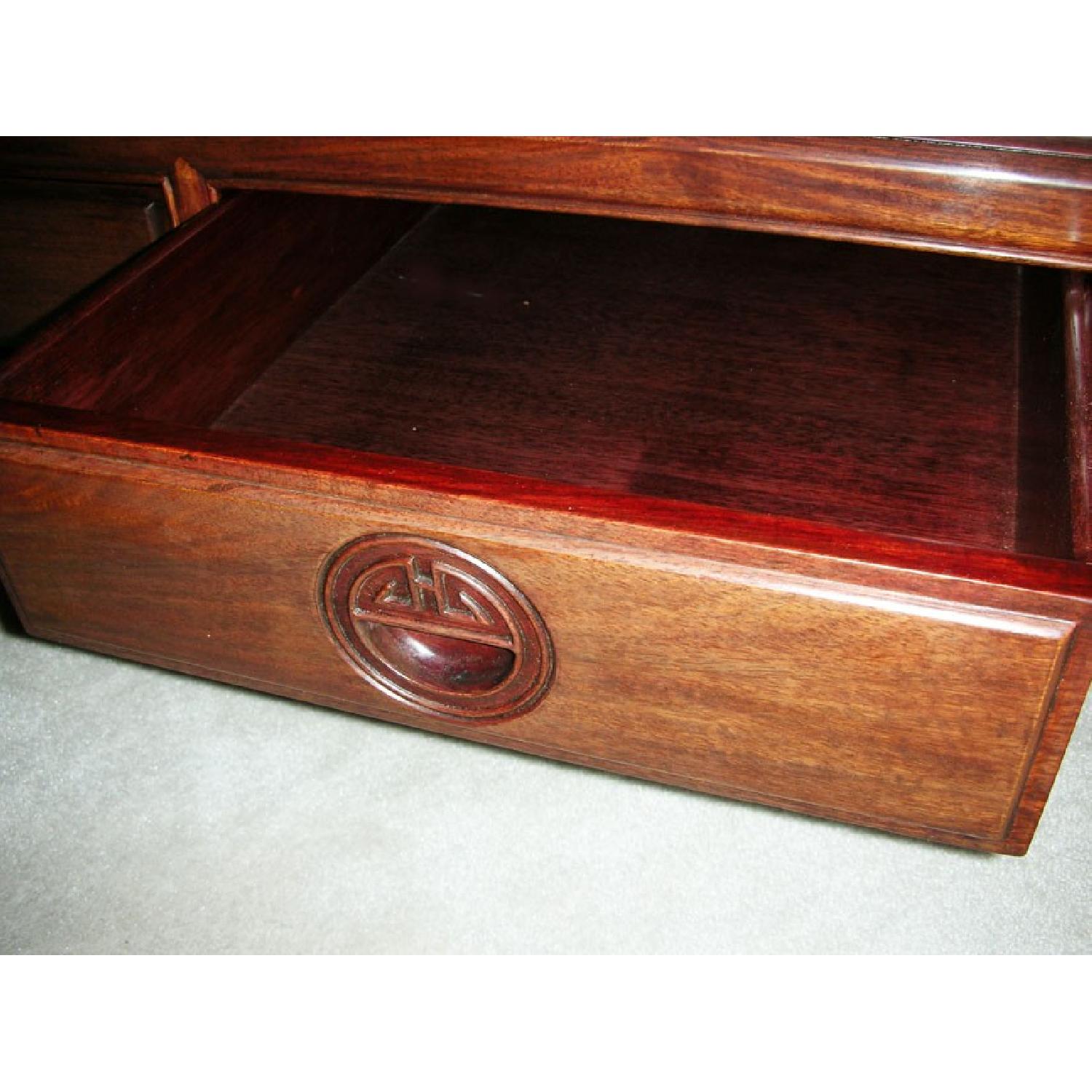 Chinese Style Rosewood 3-Drawer Coffee Table - image-4