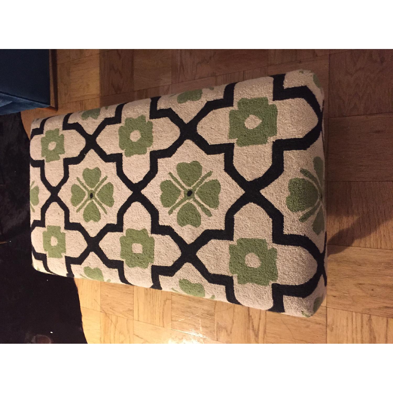 HomeGoods Patterned Ottoman - image-1